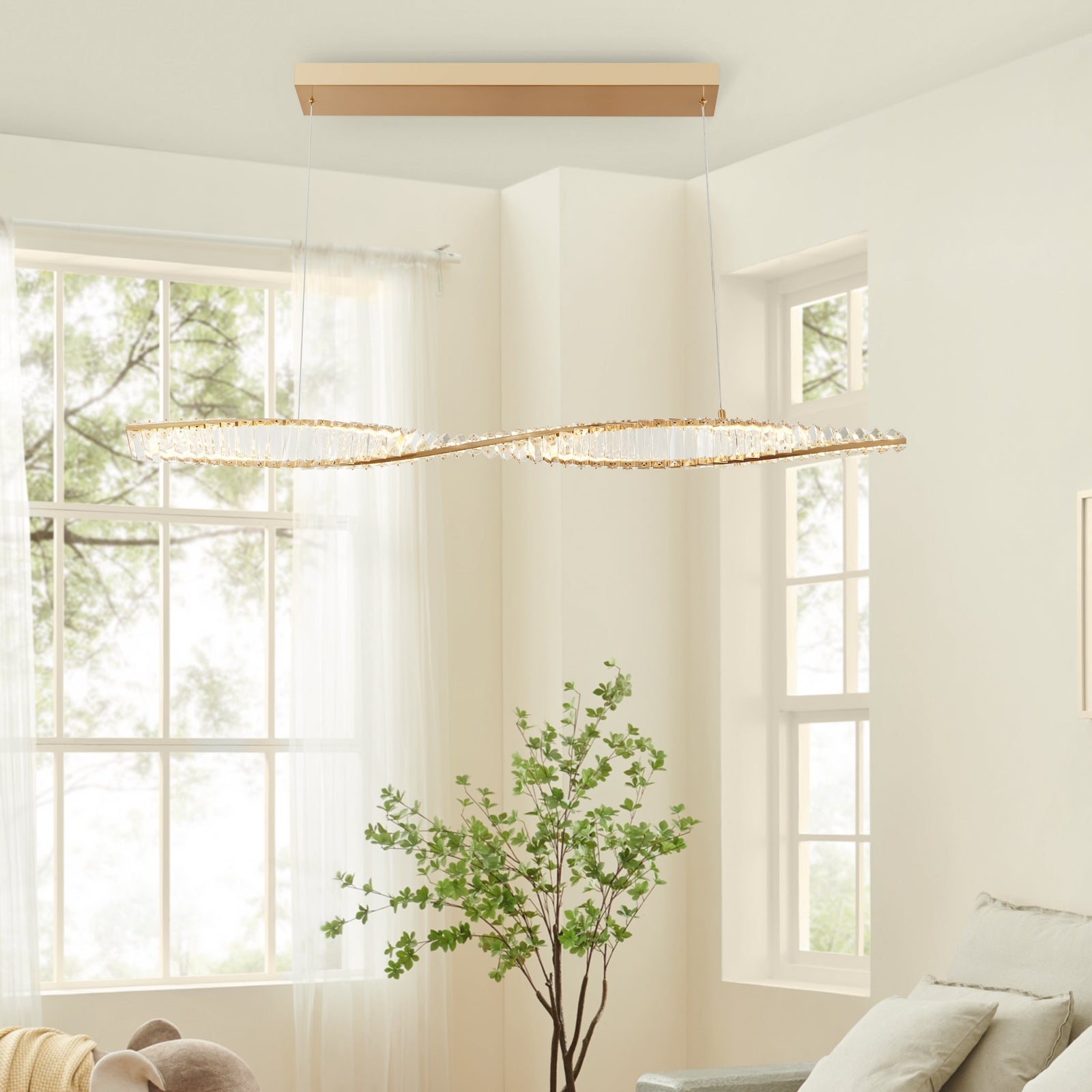 Towson Chandelier // Brushed Gold