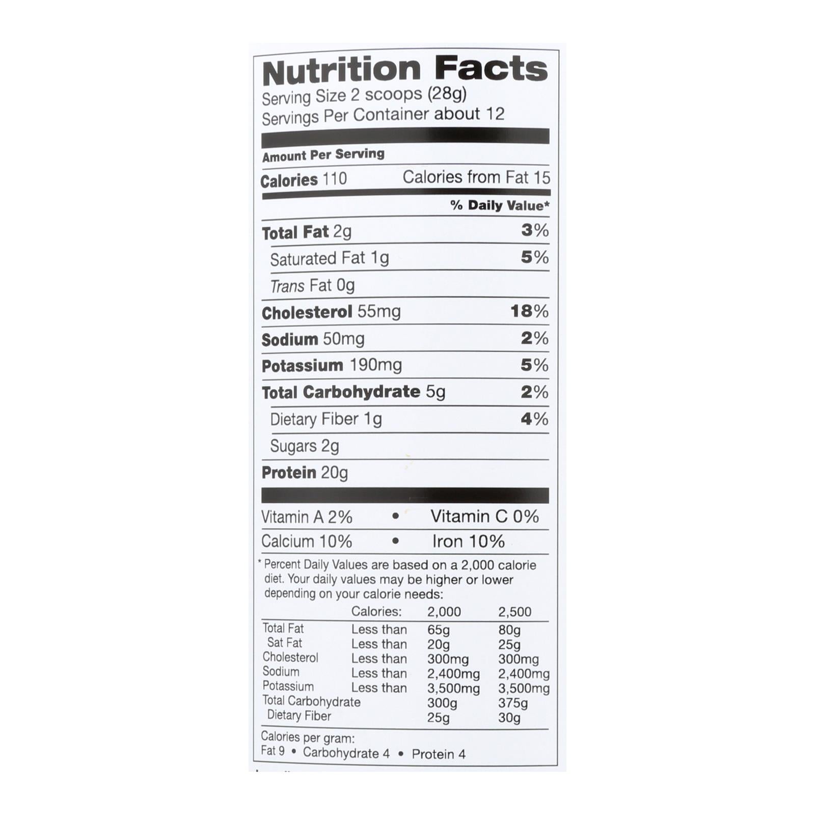 Teras Whey Organic Fair Trade Certified Dark Chocolate Cocoa Whey Protein Powder, 12 Oz.