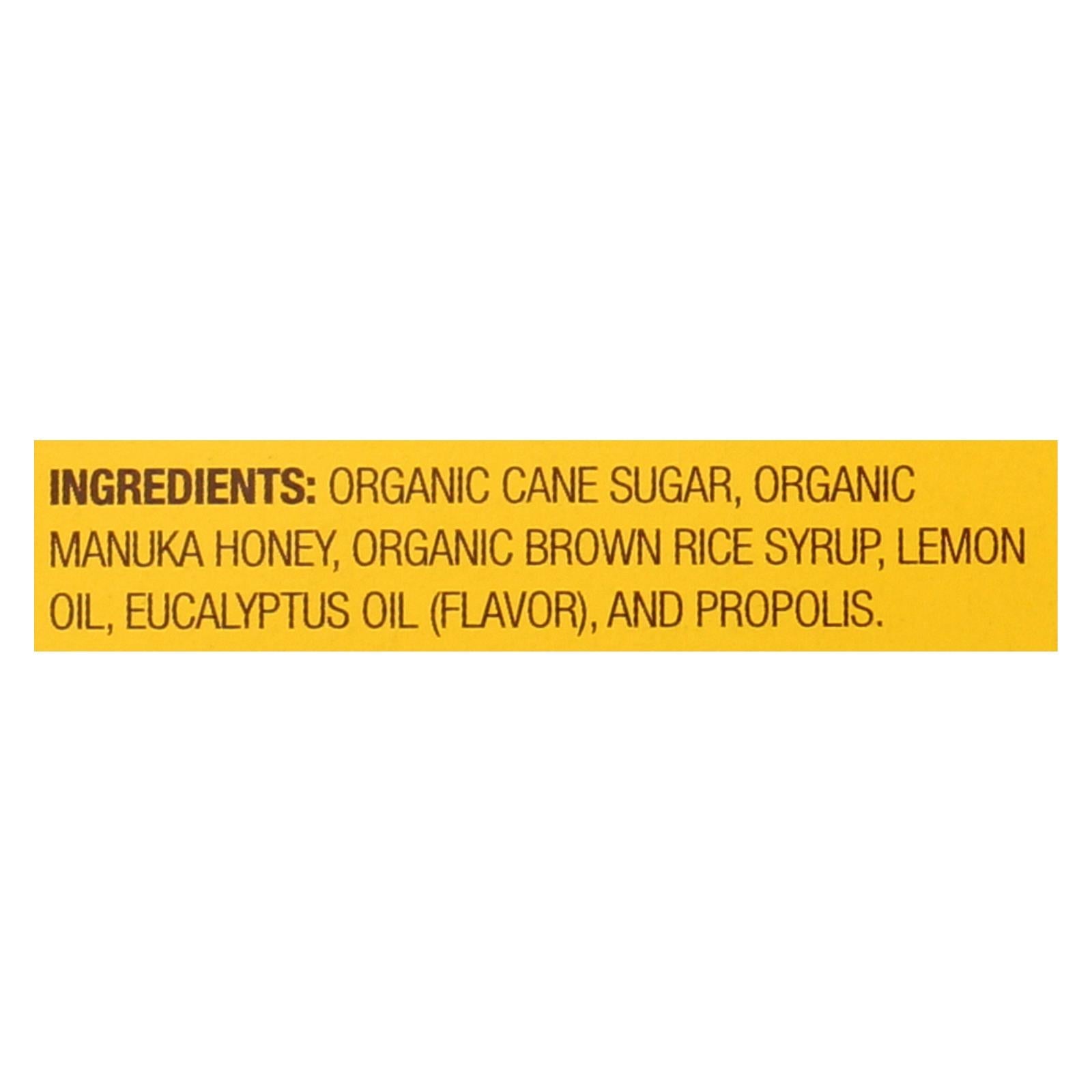 Wedderspoon Organic Manuka Honey Drops - 15+ MGO Lemon Flavor (Pack of 4)