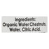 Native Forest Organic Sliced Water Chestnuts - 6 Pack, 8 Oz Each