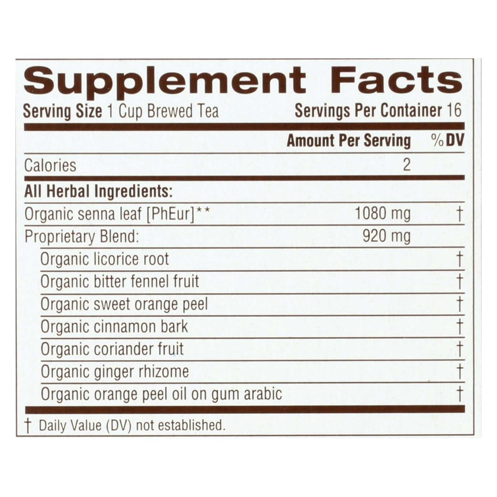 Traditional Medicinals Organic Smooth Move Tea, 16 Bags (Pack of 6)