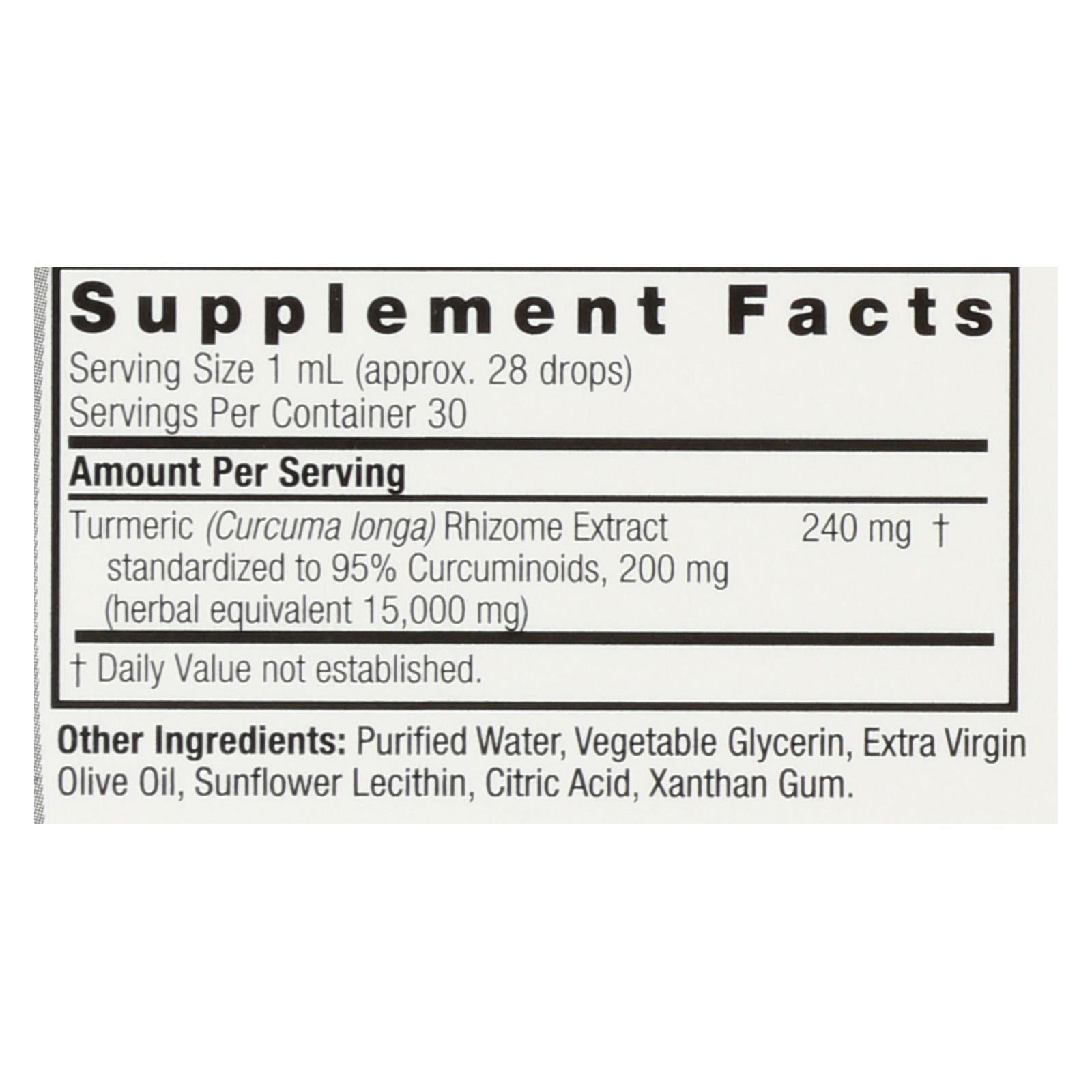 Nature's Answer Turmeric-3 Liquid, 1 Oz.