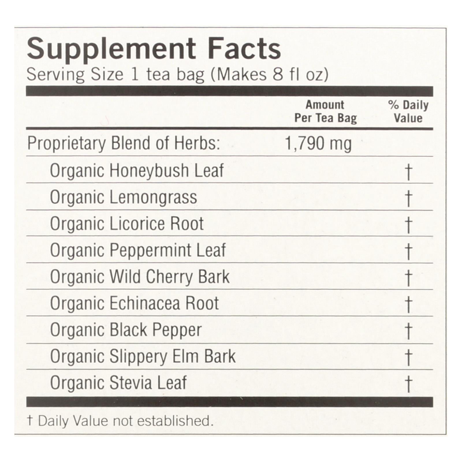 Yogi Throat Comfort Herbal Tea, Honey Lemon, Caffeine-Free - 16 Tea Bags (Pack of 6)