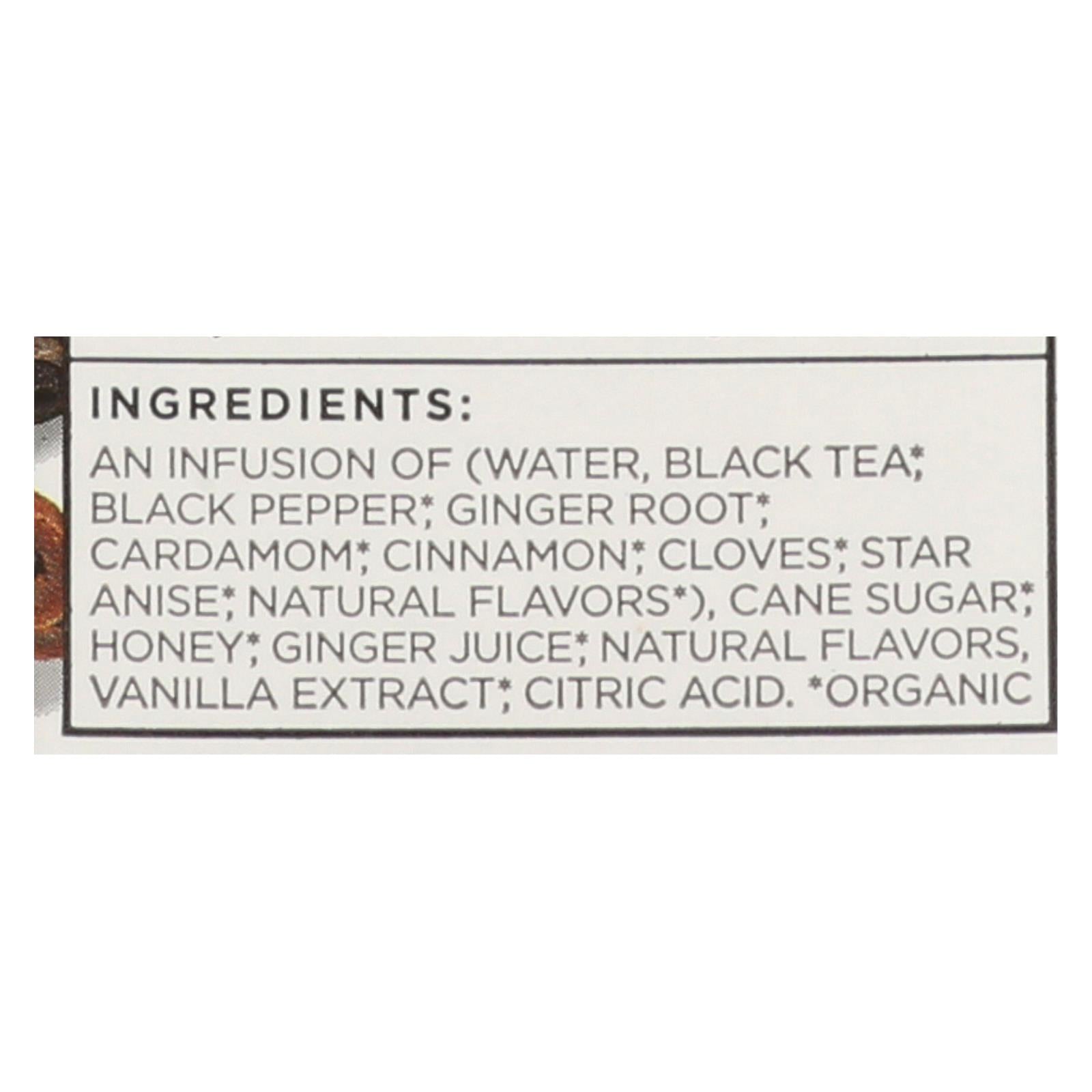 Tazo Chai Latte Organic Plant-Based Tea - 32 Fl Oz, Pack of 6