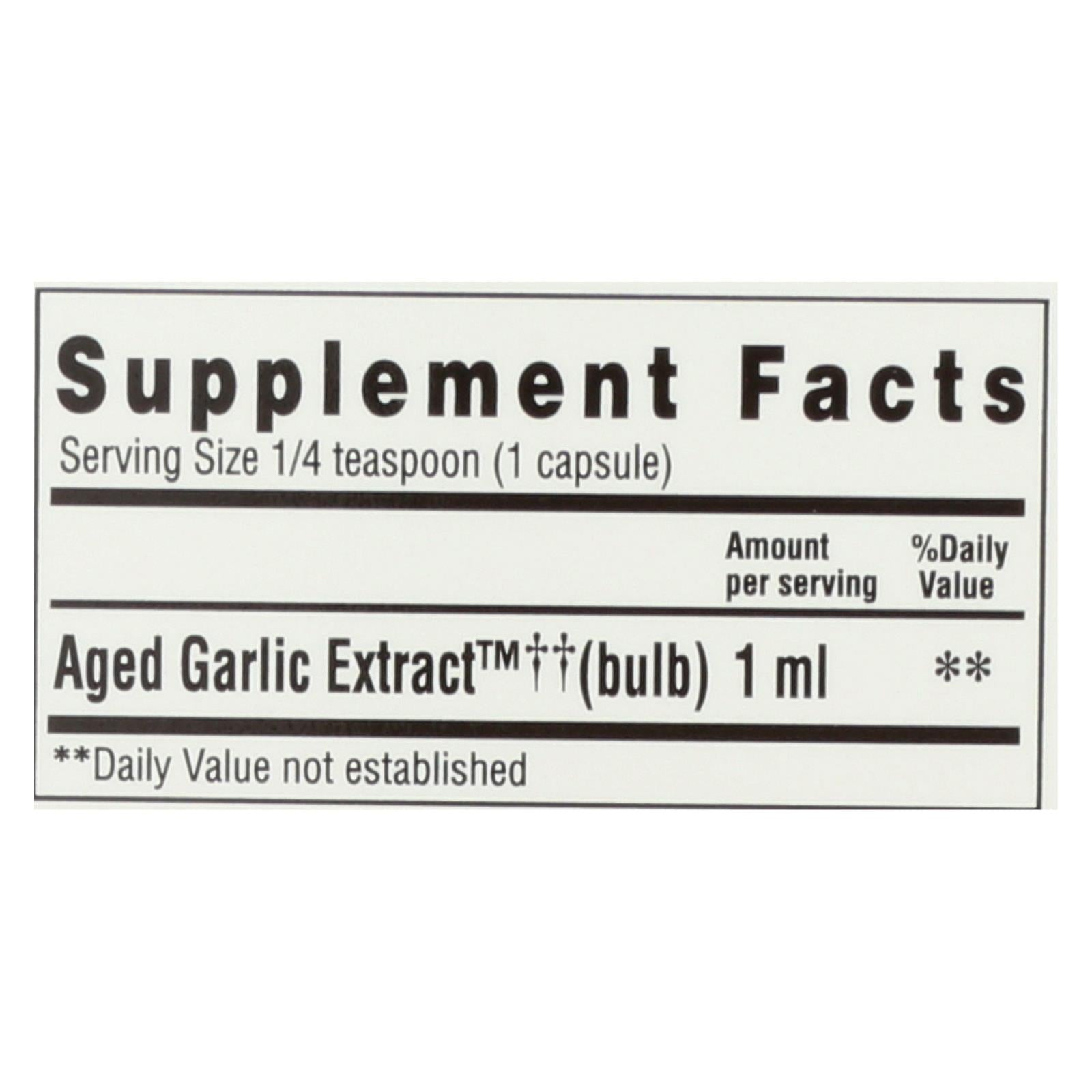 Kyolic Aged Garlic Extract Cardiovascular Support Liquid (4 Fl Oz)