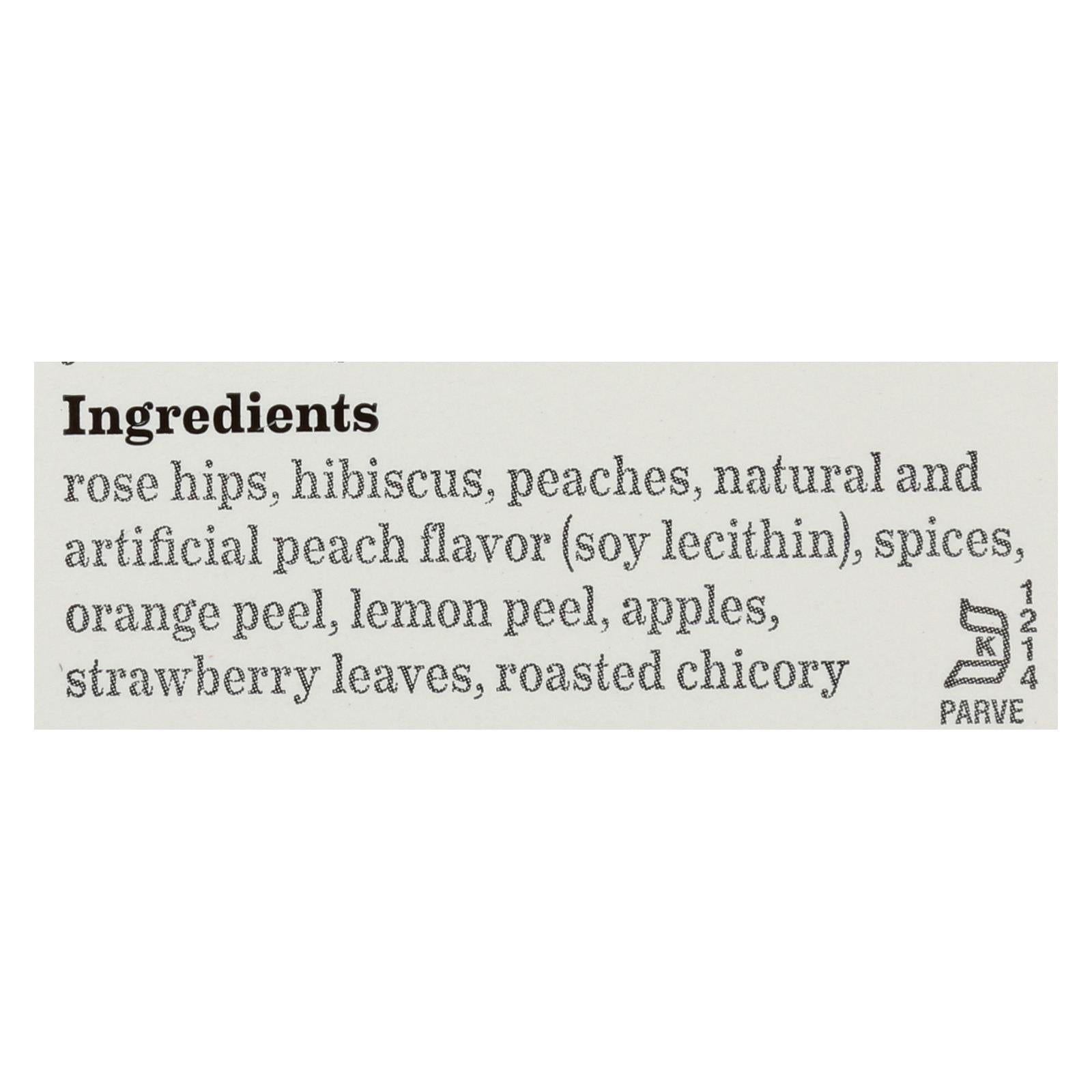 Bigelow Tea Peach Herbal Tea, Caffeine Free, 20 Tea Bags, Pack of 6