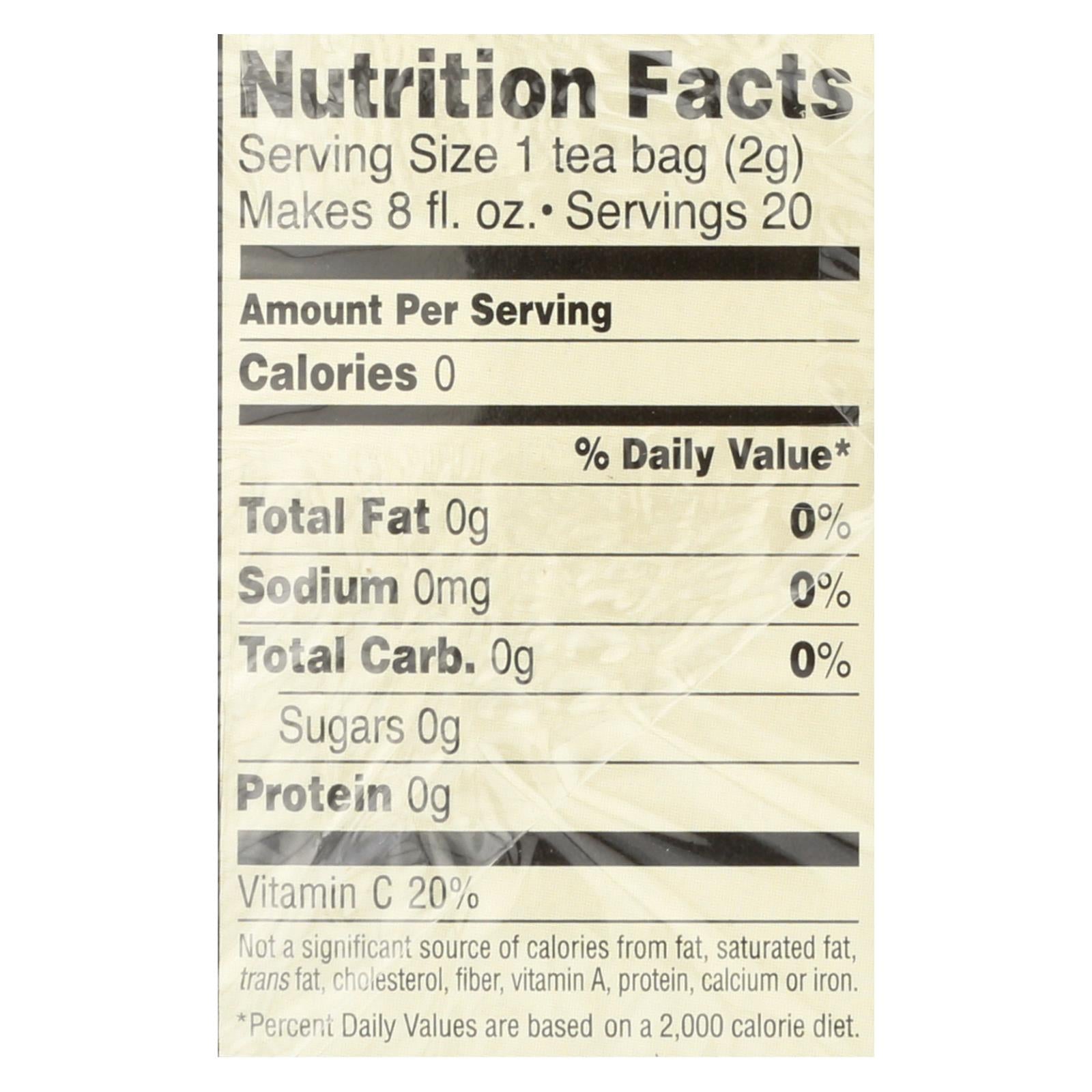 Celestial Seasonings Green Tea Honey Lemon Ginseng with White Tea (20 Tea Bags, Pack of 6)