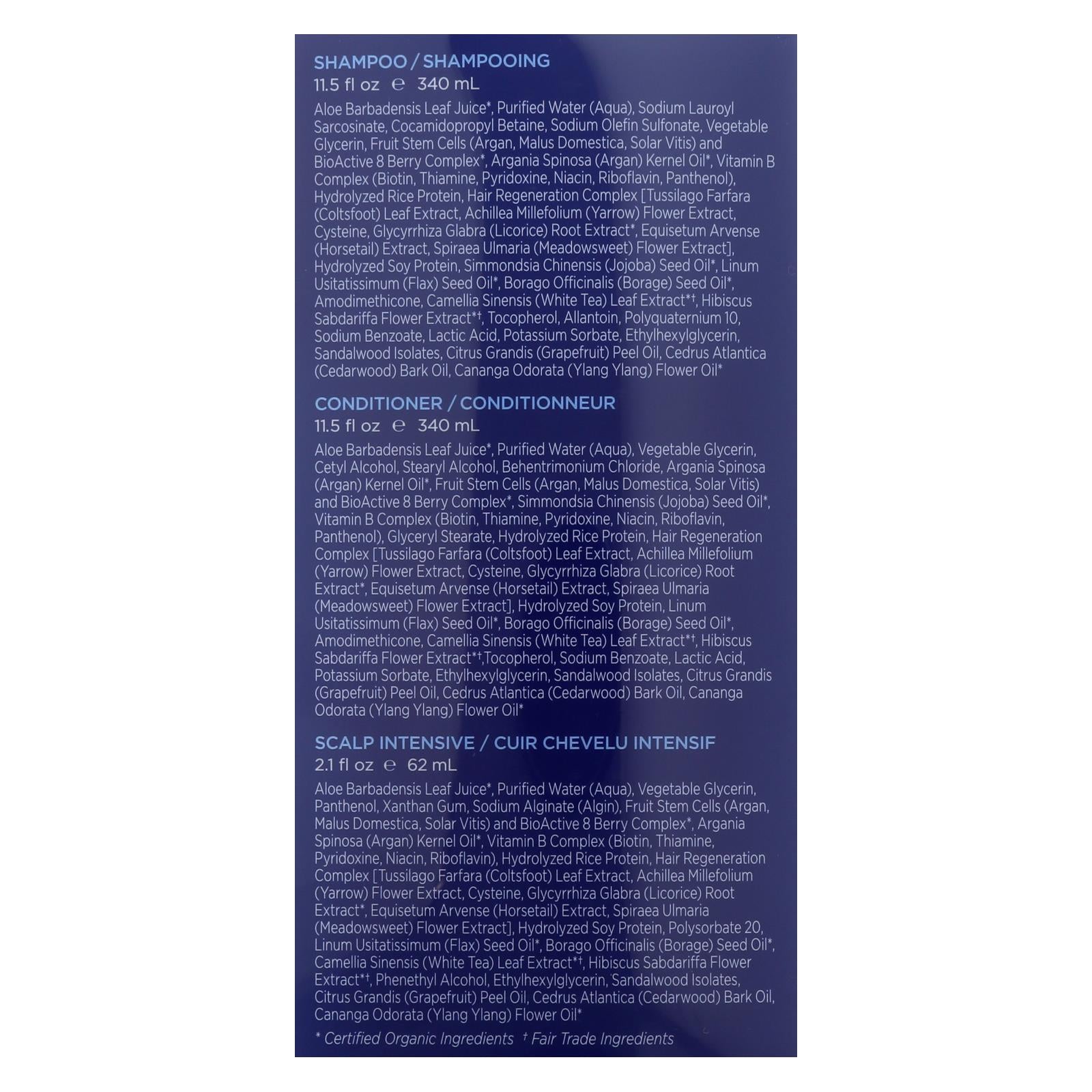 Andalou Naturals Thinning Hair System with Argan Fruit Stem Cells (3-Pack)