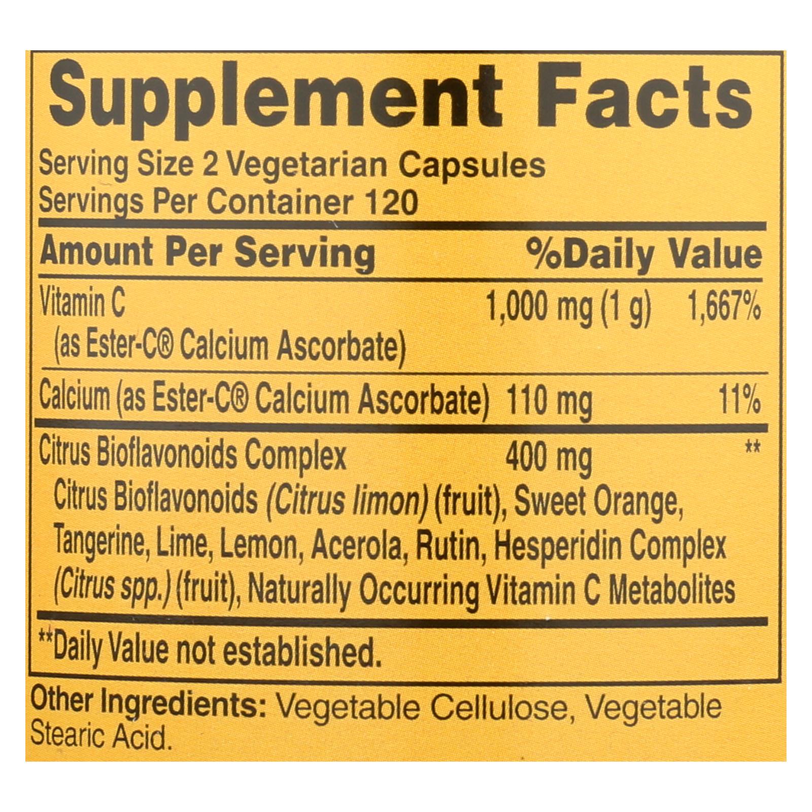 American Health Ester-C 500 mg Vegetarian Capsules - Enhanced Immune Support with Citrus Bioflavonoids (Pack of 240)