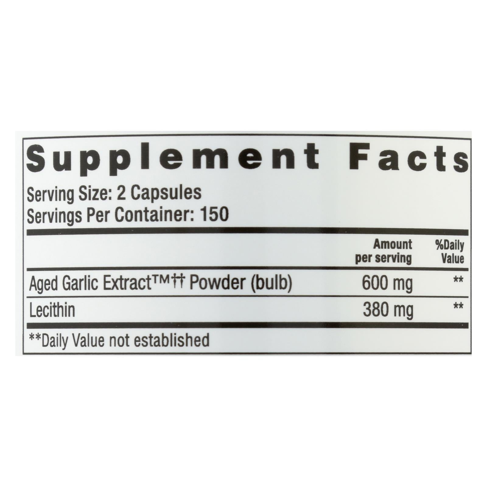 Kyolic Aged Garlic Extract Cholesterol Formula 104 (300 Capsules)