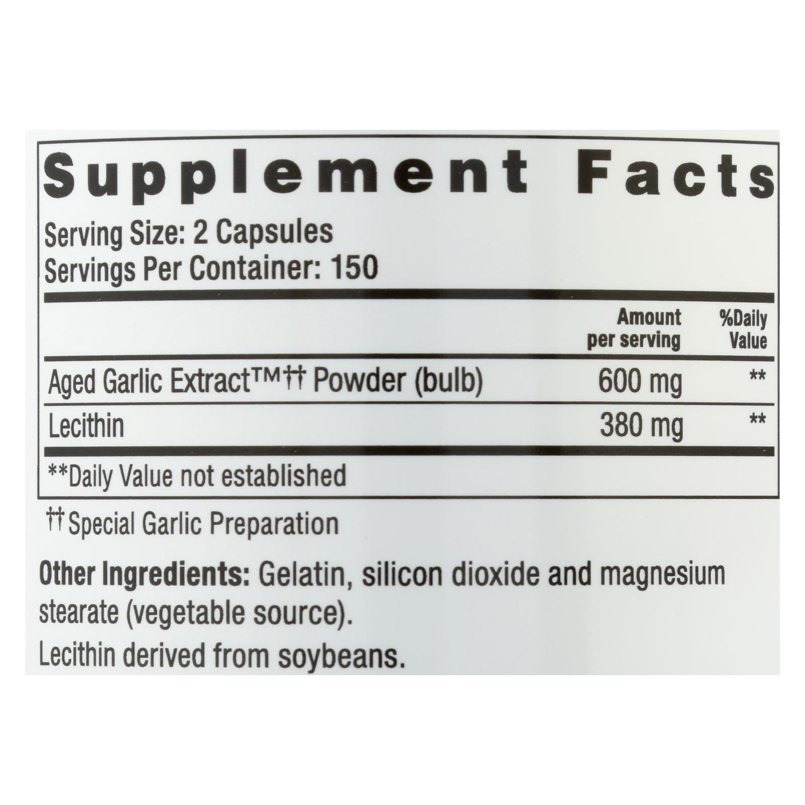 Kyolic Aged Garlic Extract Cholesterol Formula 104 (300 Capsules)