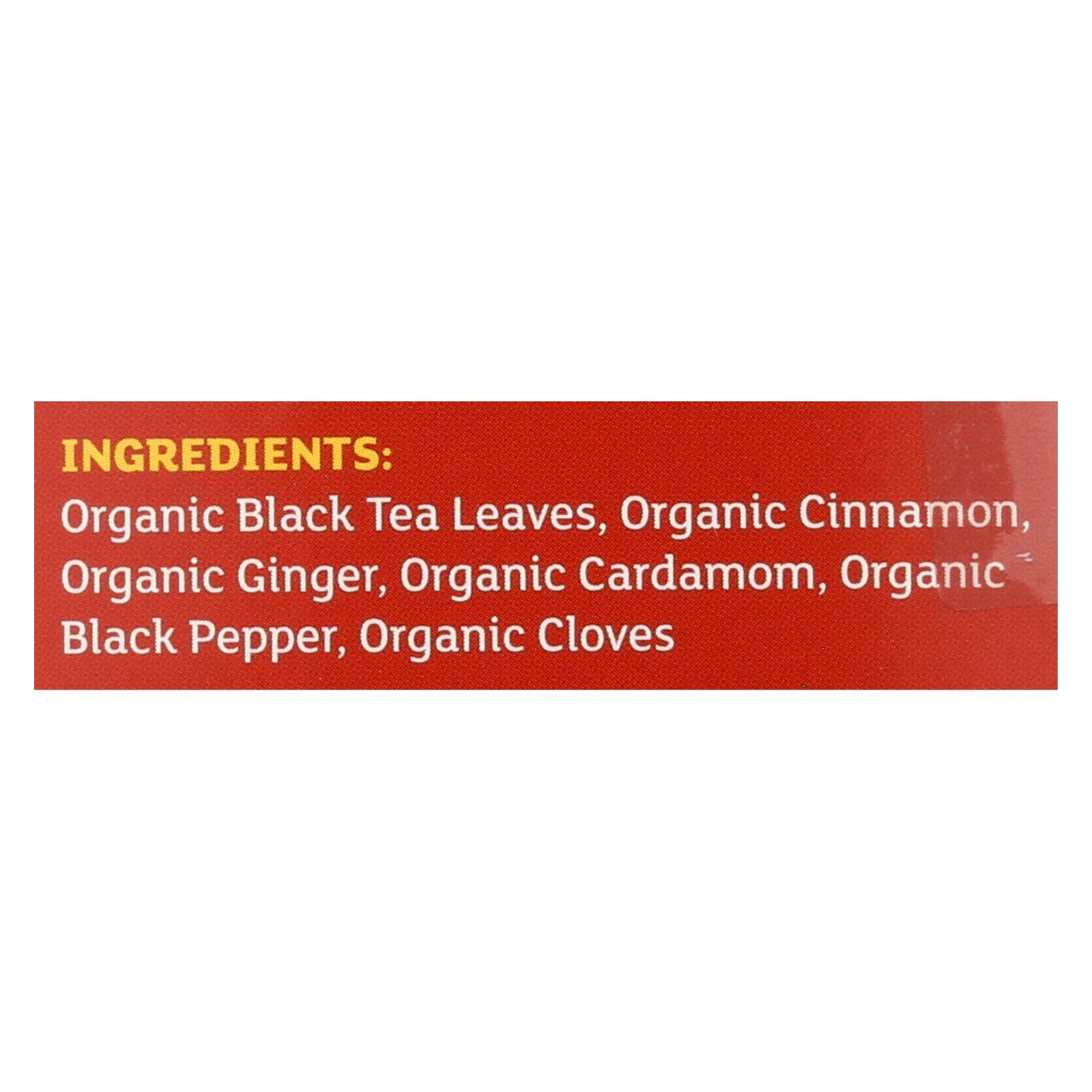 Equal Exchange Organic Chai Tea, 20 Tea Bags (Pack of 6)