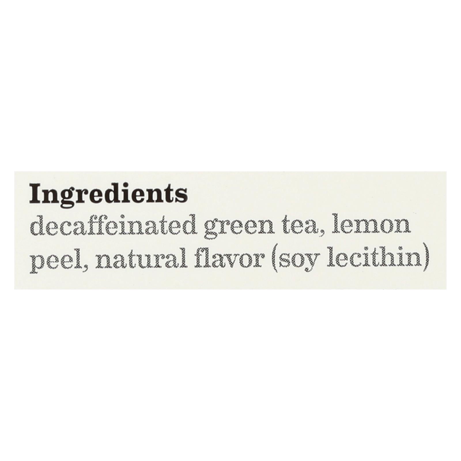 Bigelow Decaf Green Tea with Lemon - 20 Tea Bags/Box (Pack of 6)
