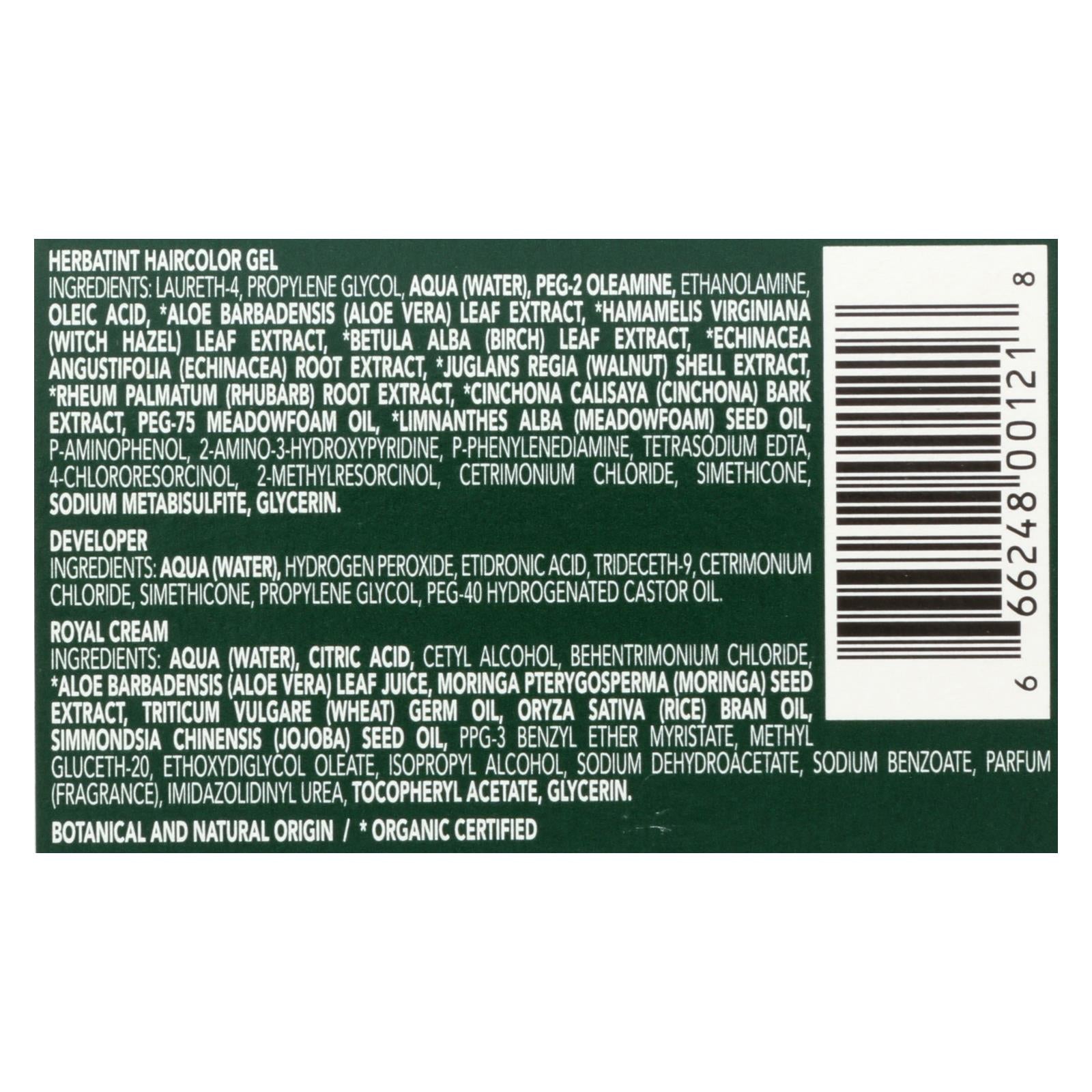 Herbatint Permanent Herbal Hair Colour Gel 8R Light Copper Blonde 135ml