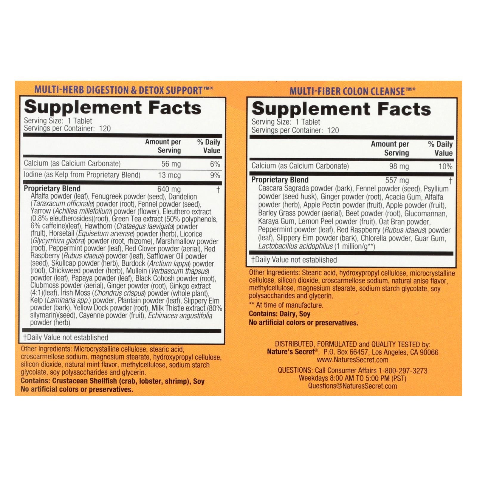 Nature's Secret Ultimate Cleanse 120 Tablets