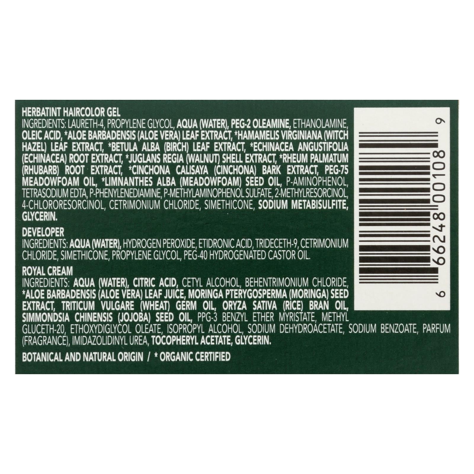 Herbatint Permanent Herbal Haircolor Gel in 9N Honey Blonde (135ml)