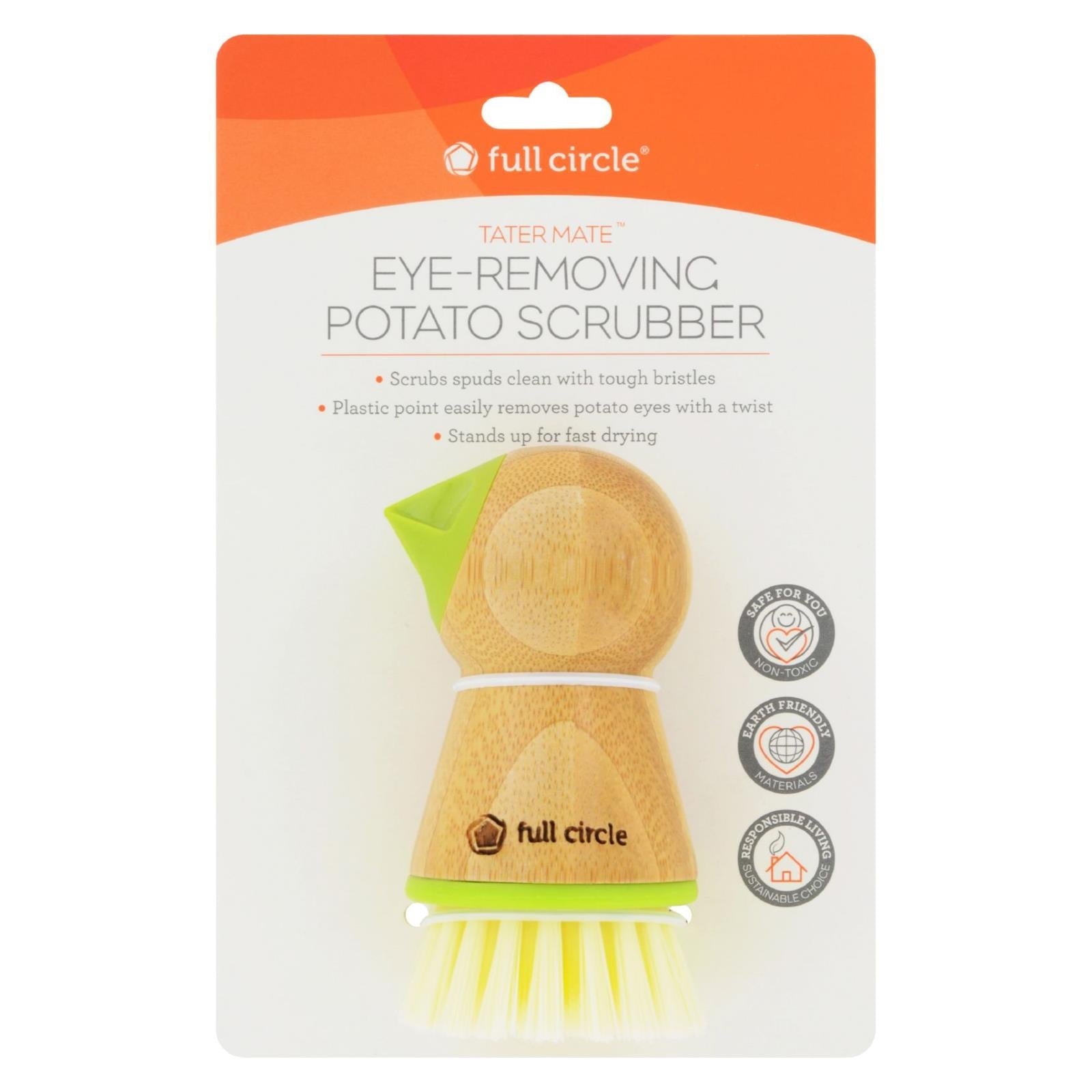 Full Circle Home TaterMate Potato Brush with Eye Remover, Pack of 6