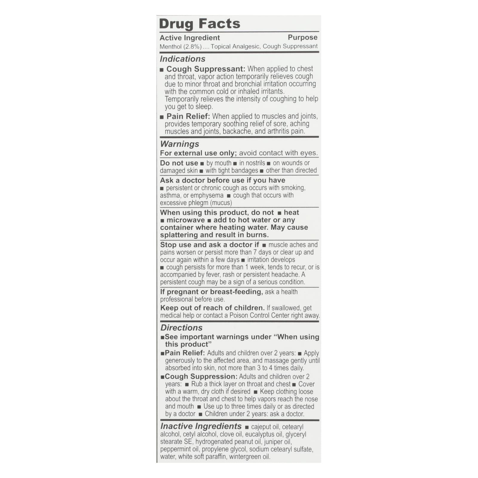 Olbas Analgesic Pain Relief Salve 1 Oz.