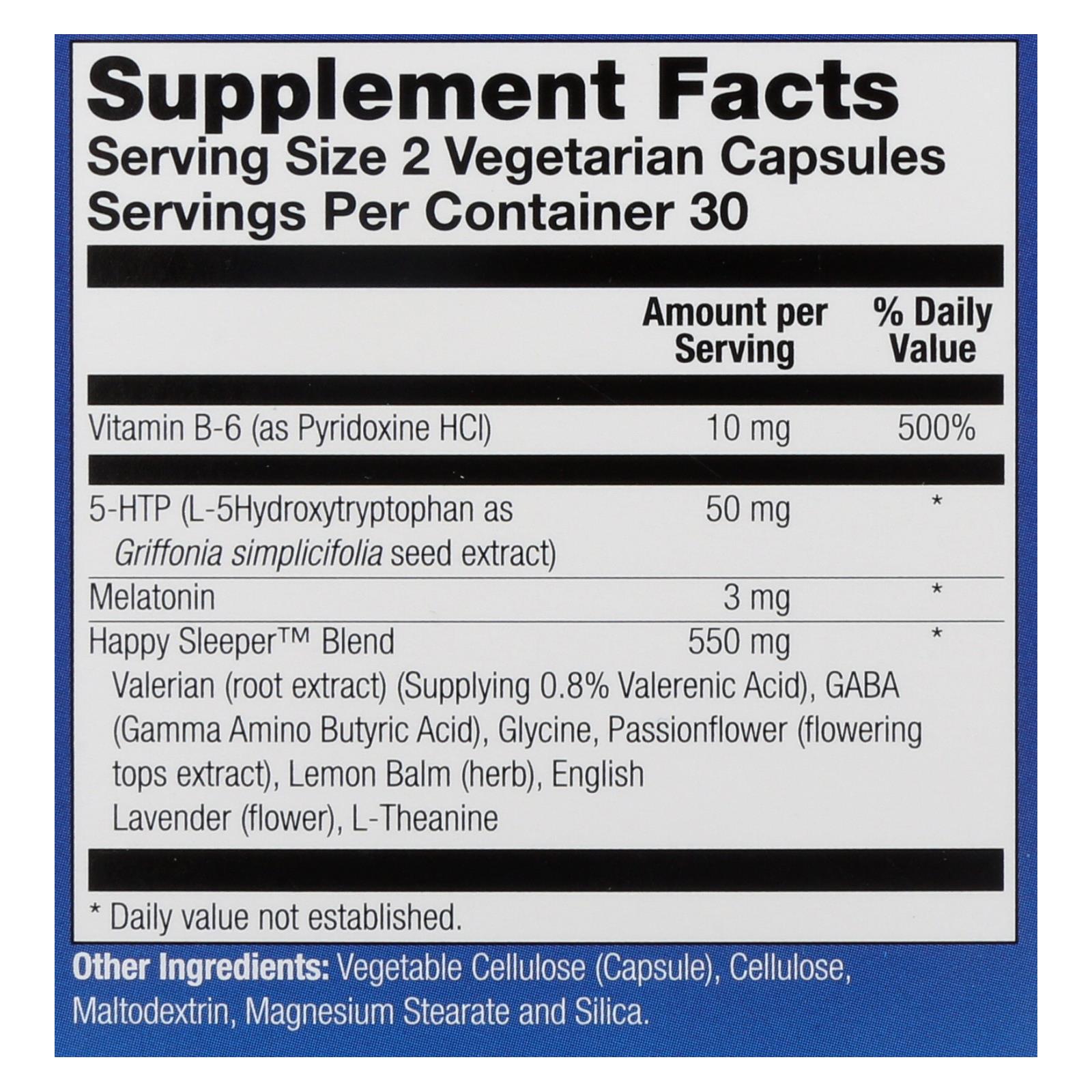 Natural Balance Happy Sleeper Vegetarian Capsules, 60 Count