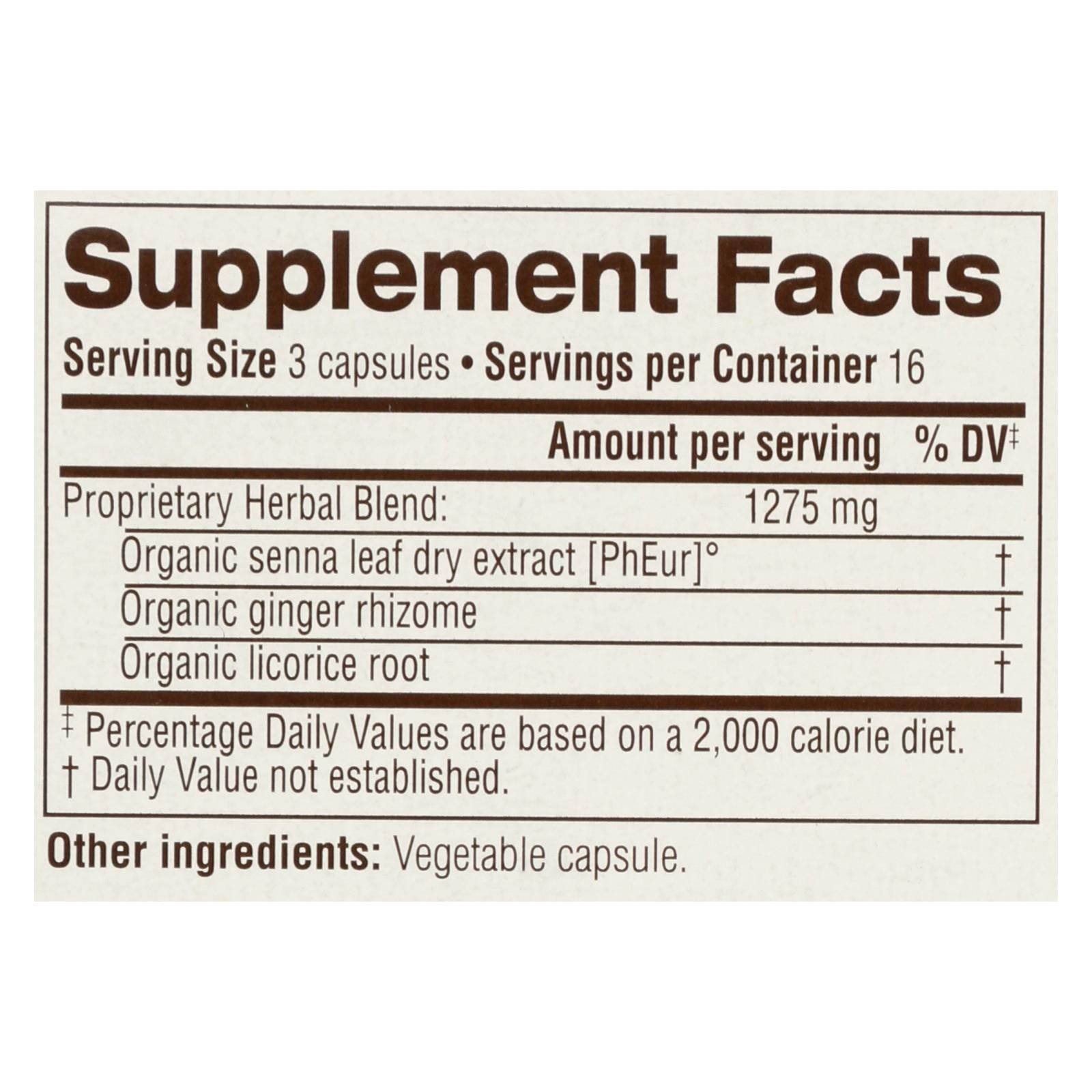Traditional Medicinals Smooth Move Senna Capsules (Pack of 50)
