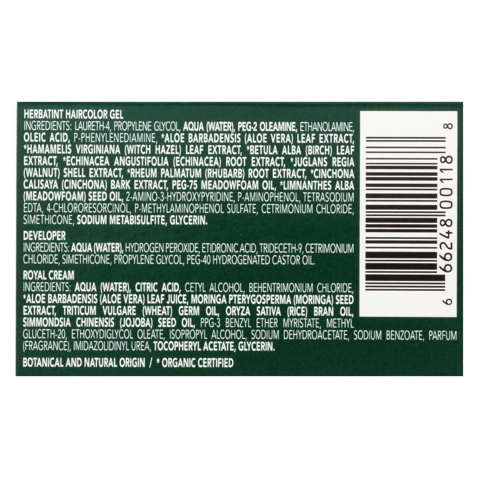 Herbatint Permanent Herbal Hair Color Gel - Enriched with Natural Plant Extracts - 4R Copper Chestnut (4.56 fl. oz.)