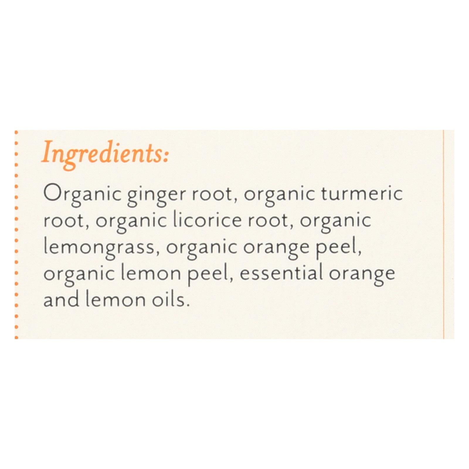 Rishi Turmeric Ginger Herbal Tea, 6-Pack