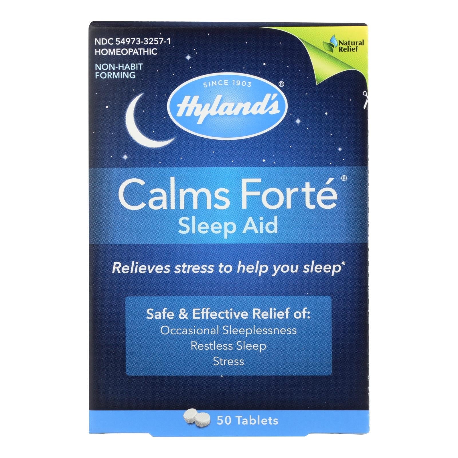 Hyland's Calms Forte Sleep Aid Tablets for Restful Sleep (50 ct)