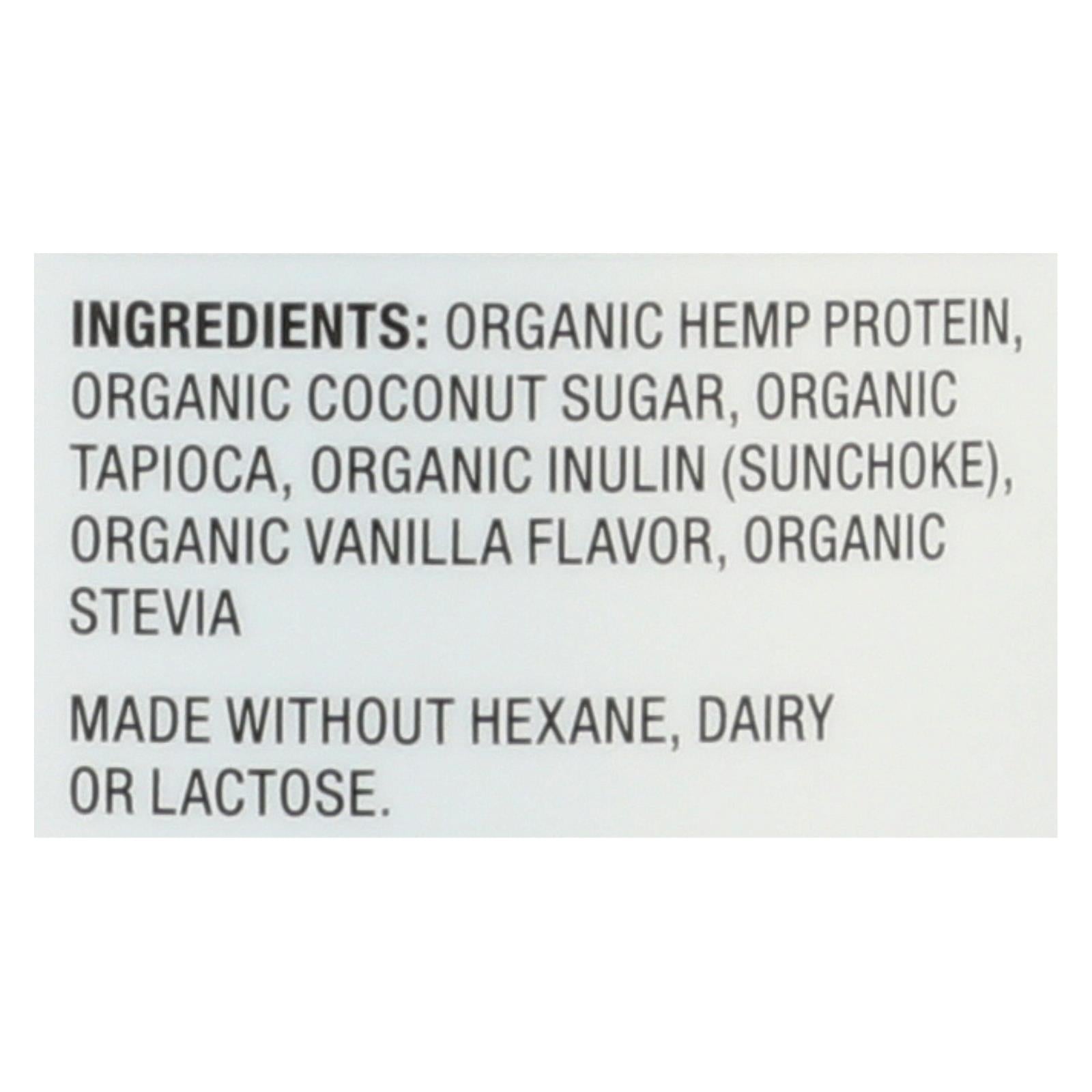 Nutiva Organic Hemp Shake, Vanilla Flavor, 16 Oz (1 Pack)