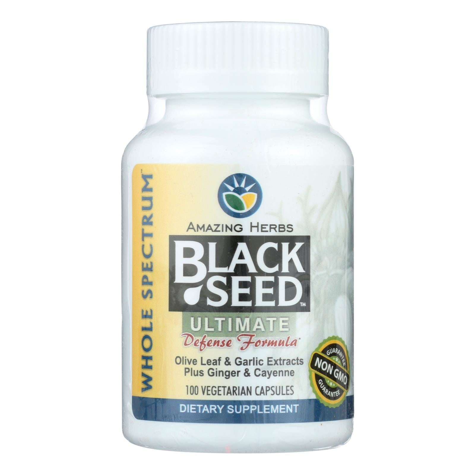 Black Seed Theramune by Amazing Herbs (100-Count) Ultimate Capsules