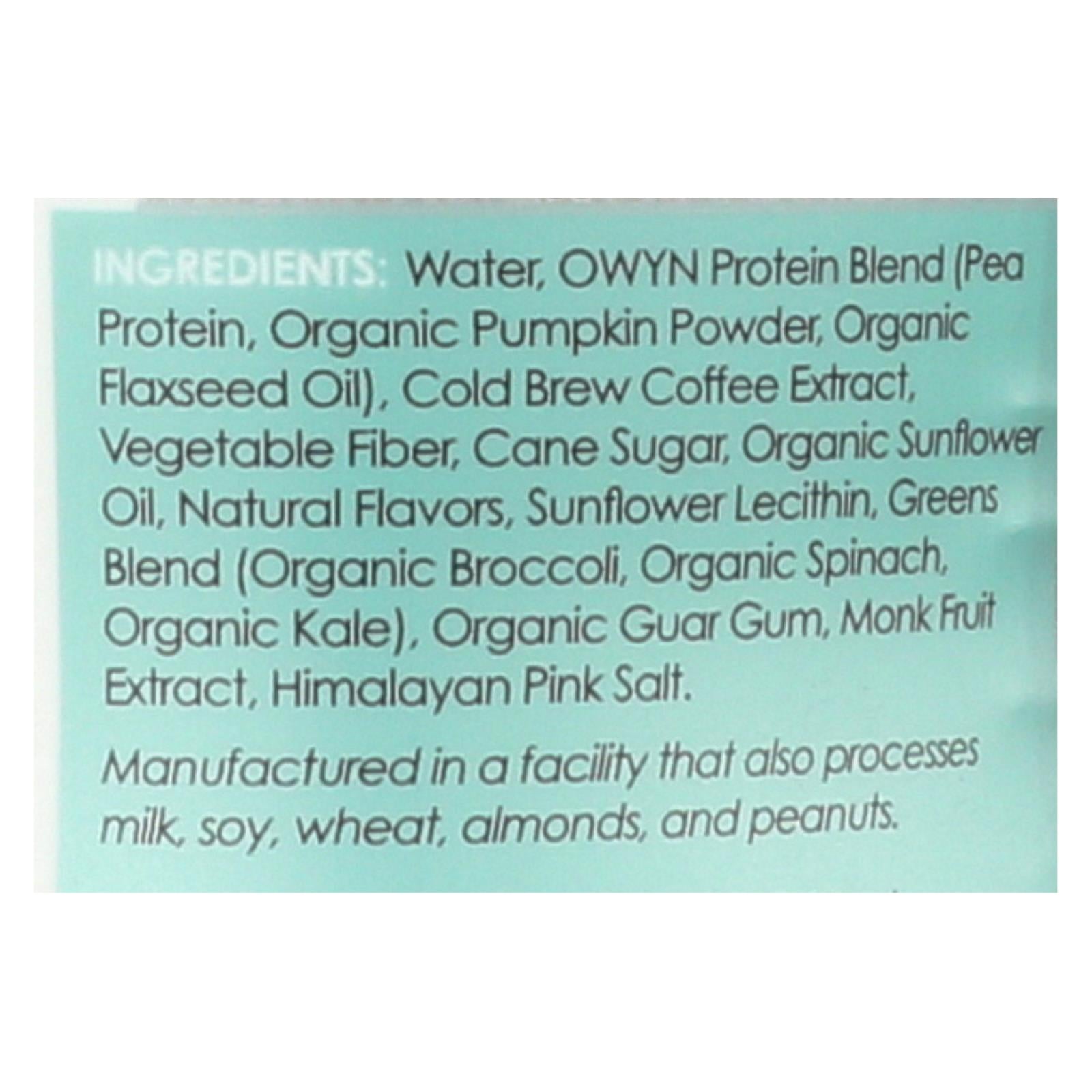What You Need: Plant-Based Protein Shake & Cold Brew Coffee (12 Fl Oz) - 12-Pack