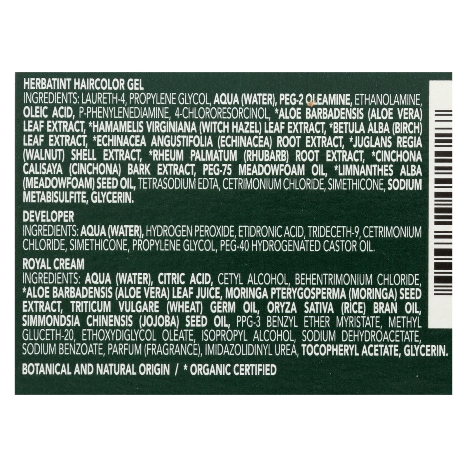 Herbatint Permanent Herbal Hair Color Gel in Dark Chestnut - 135 mL