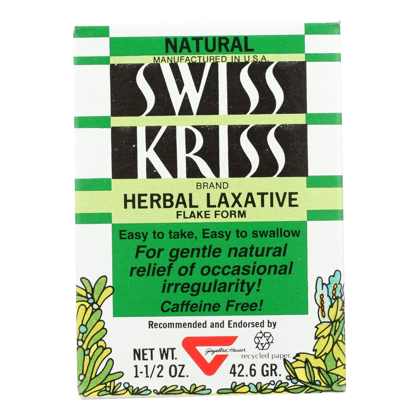 Modern Natural Products Swiss Kriss Herbal Laxative Flakes - 1.5 Oz