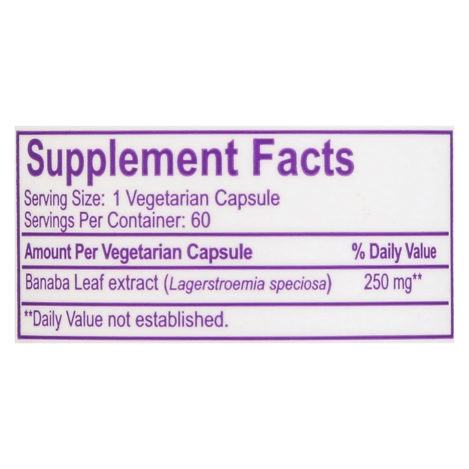 Paradise Herbs Banana Leaf VCaps 60-Count