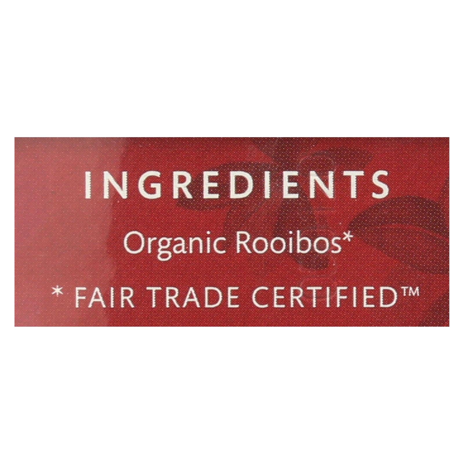 Choice Organic Rooibos Red Bush Tea - 16 Tea Bags, Pack of 6