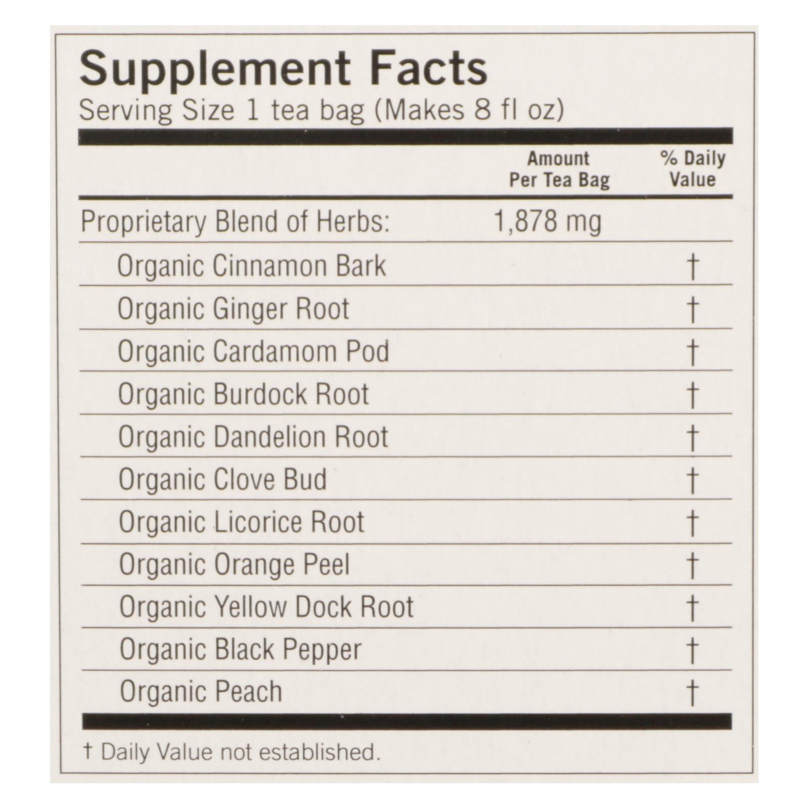 Detoxing Delight: Yogi Peach Tea (16 Bags, Pack of 6)