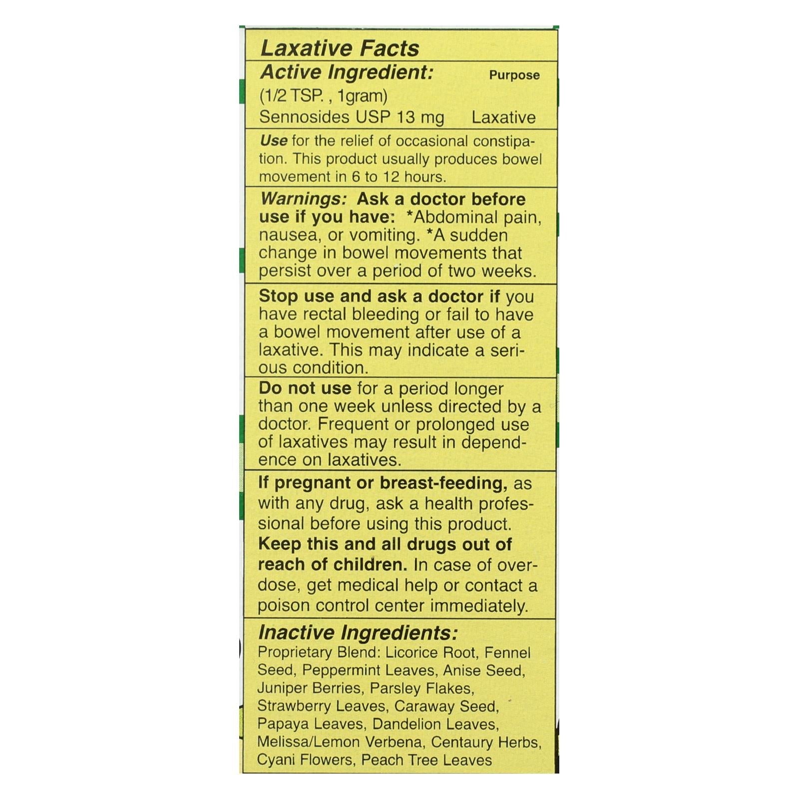 Modern Natural Products Swiss Kriss Herbal Laxative 3.25 Oz.