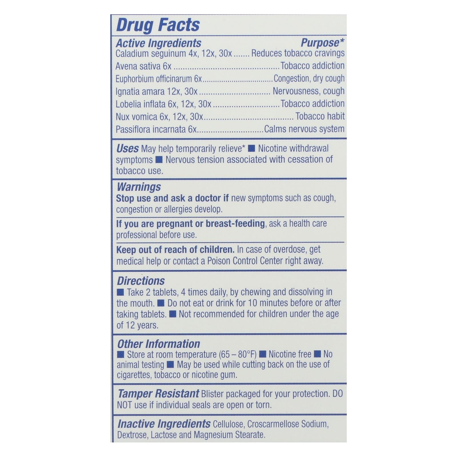 Natrabio Stop-it Smoking Detoxifying Tablets (60ct)