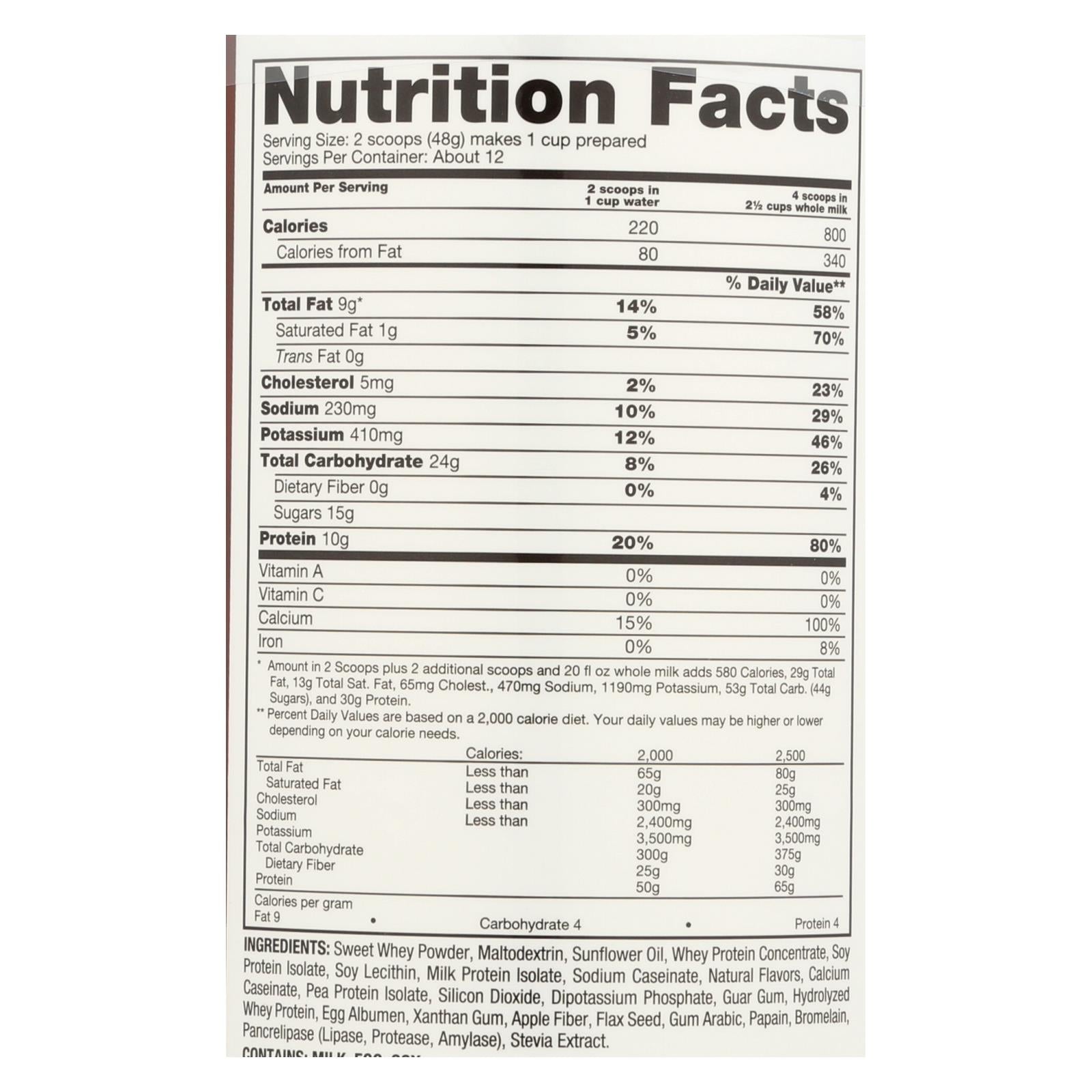 Naturade Weight Gain Vanilla - (20.3 Oz)