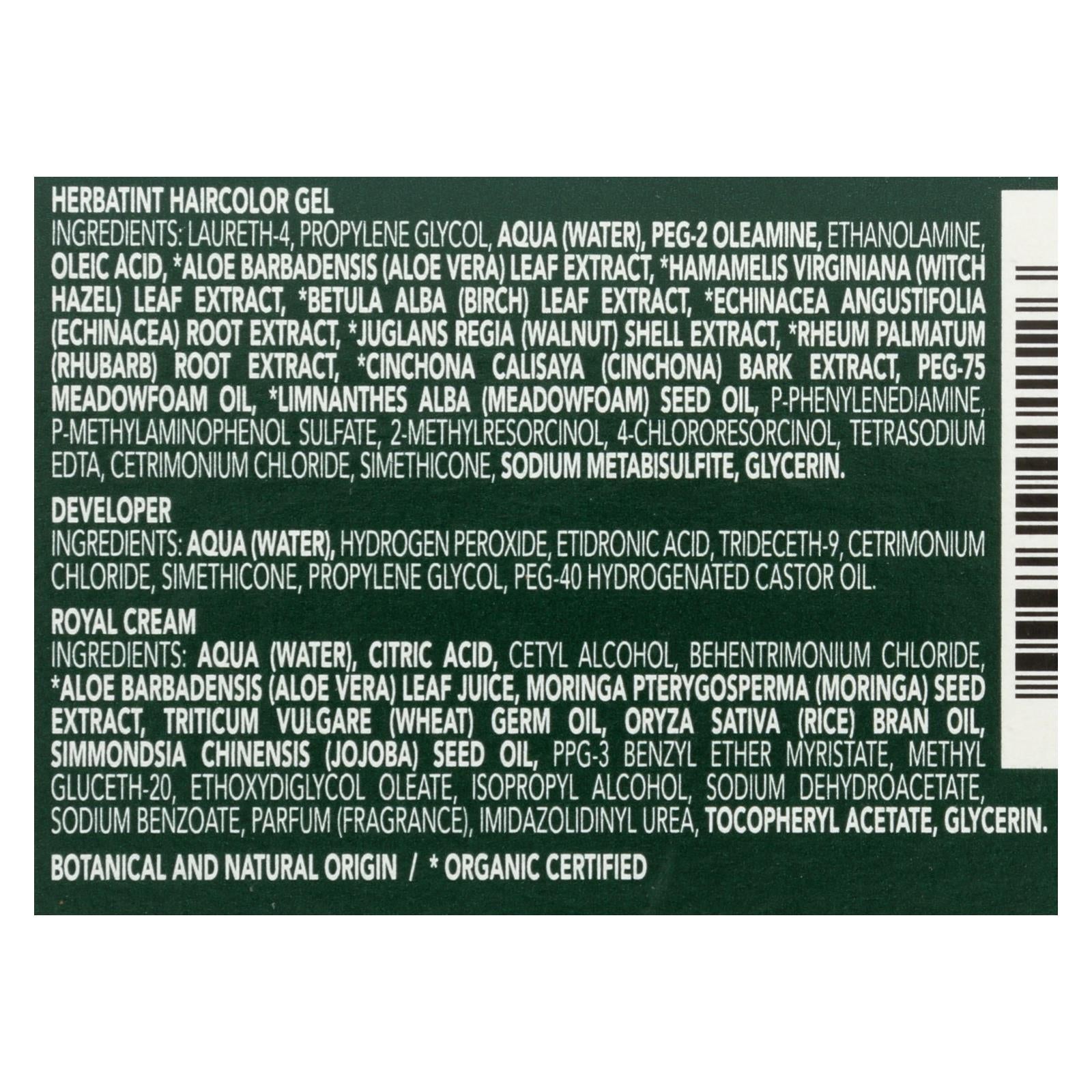 Herbatint 6D Dark Golden Blonde Permanent Herbal Haircolour Gel - 135ml