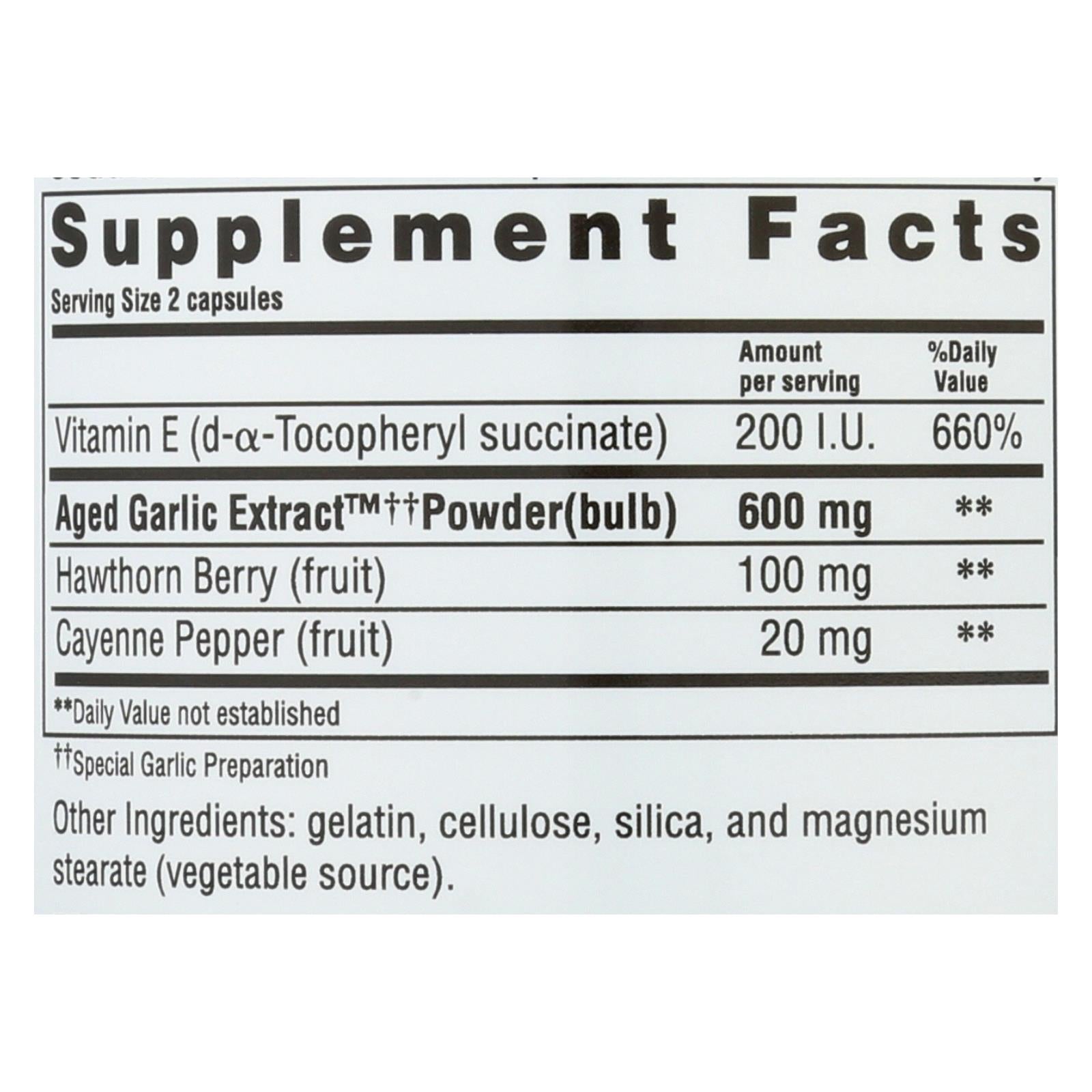 Kyolic Aged Garlic Extract Circulation Formula 106, 300 Capsules