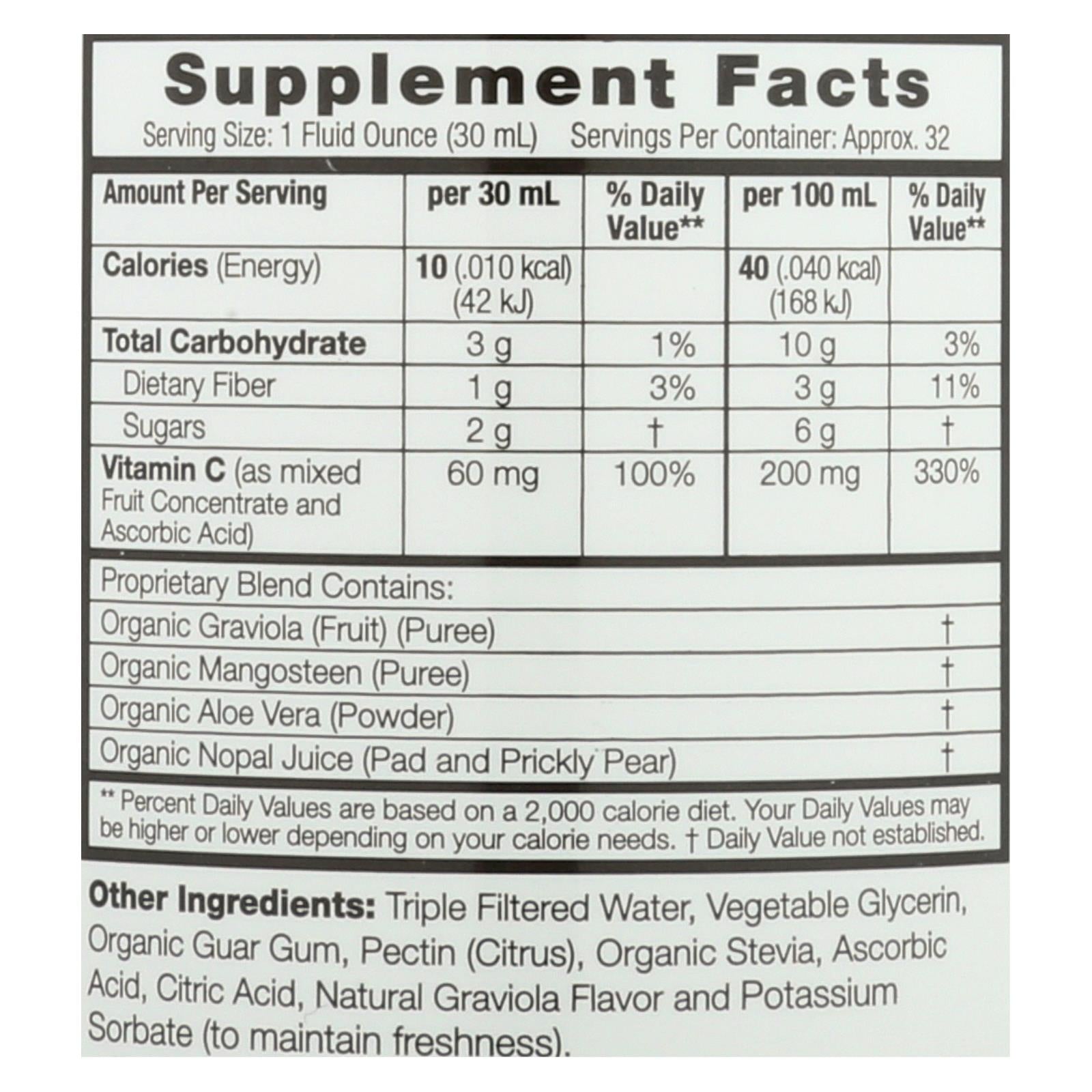 Dynamic Health Graviola Guanabana-Soursop Extract Superfruit Juice Blend (32 Oz.)