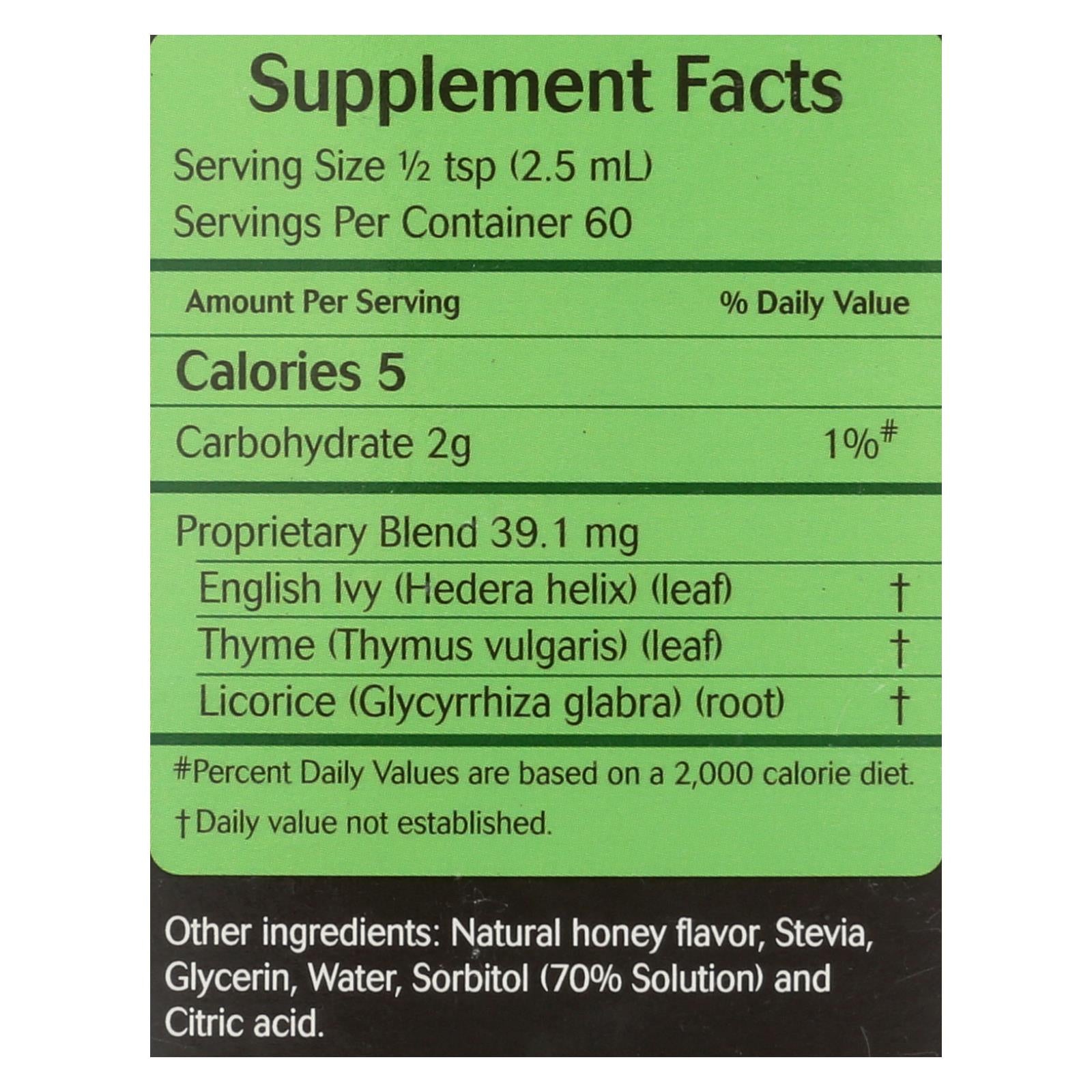 Herbion Naturals Sugar-Free Ivy Leaf and Thyme Syrup (5 Oz.)
