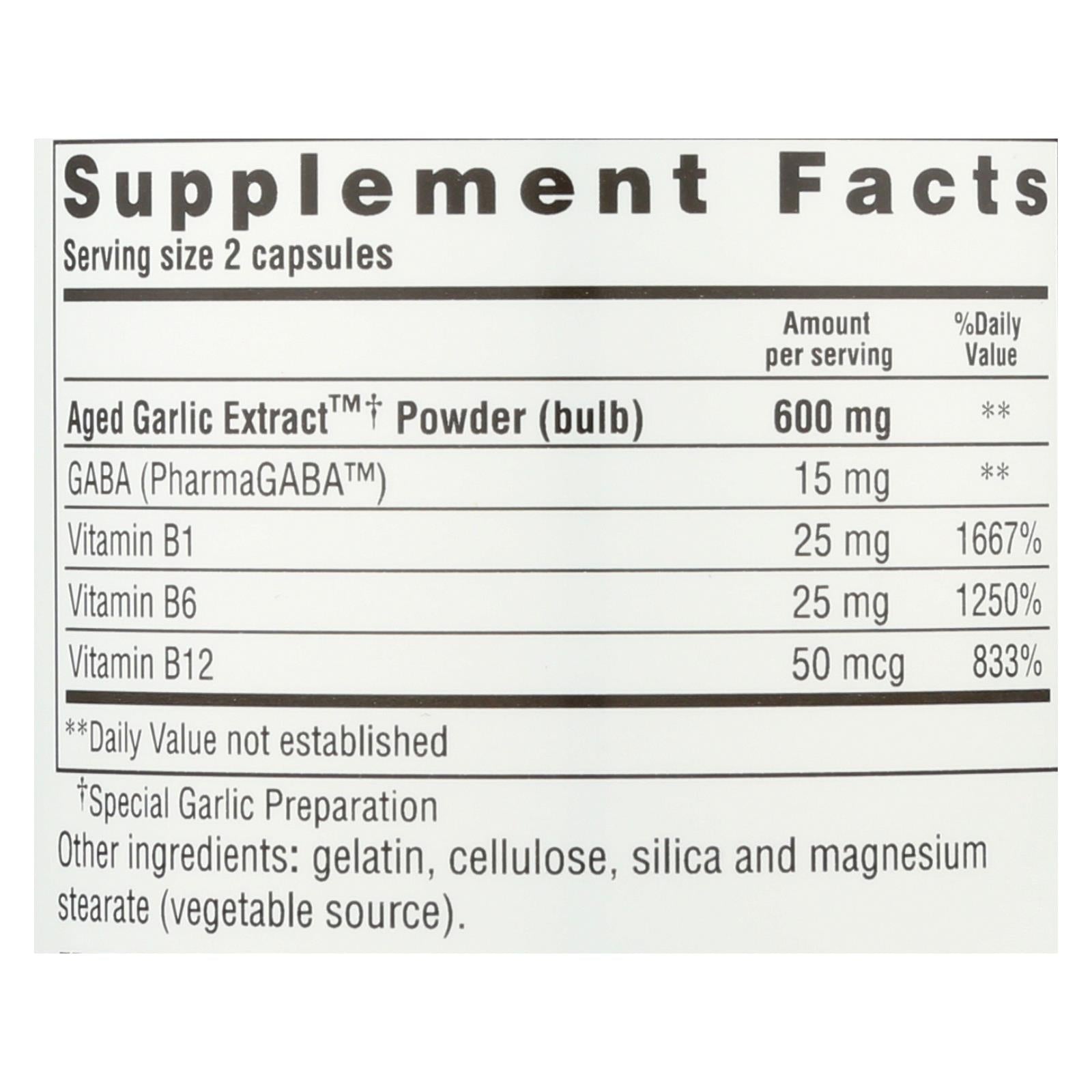 Kyolic Aged Garlic Extract: 200 Capsules for Stress & Fatigue Relief