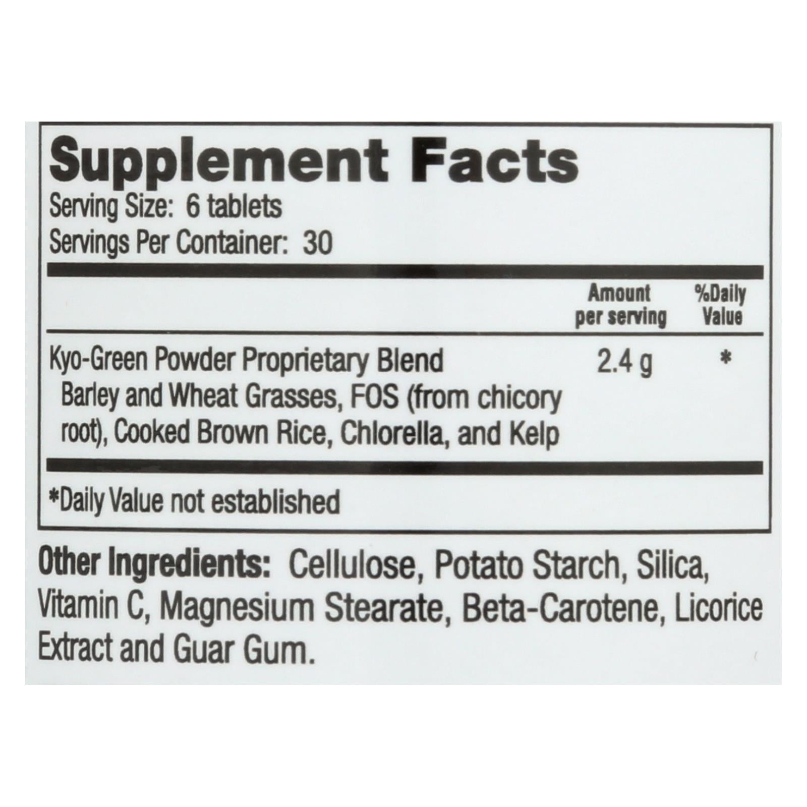 Kyolic Kyo-Green Whole Food Energy Supplement (180 Tablets)