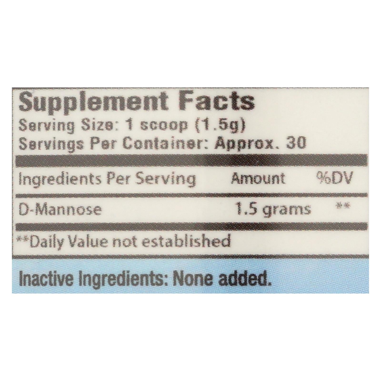 Cleartract D-Mannose Advanced Urinary Tract Health Formula Powder - 50g