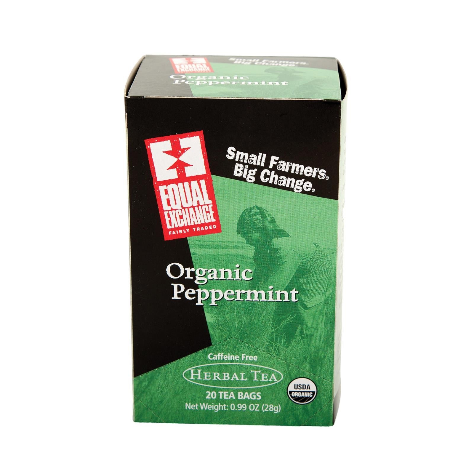 Equal Exchange Organic Peppermint Tea | 6-Pack of 20 Tea Bags