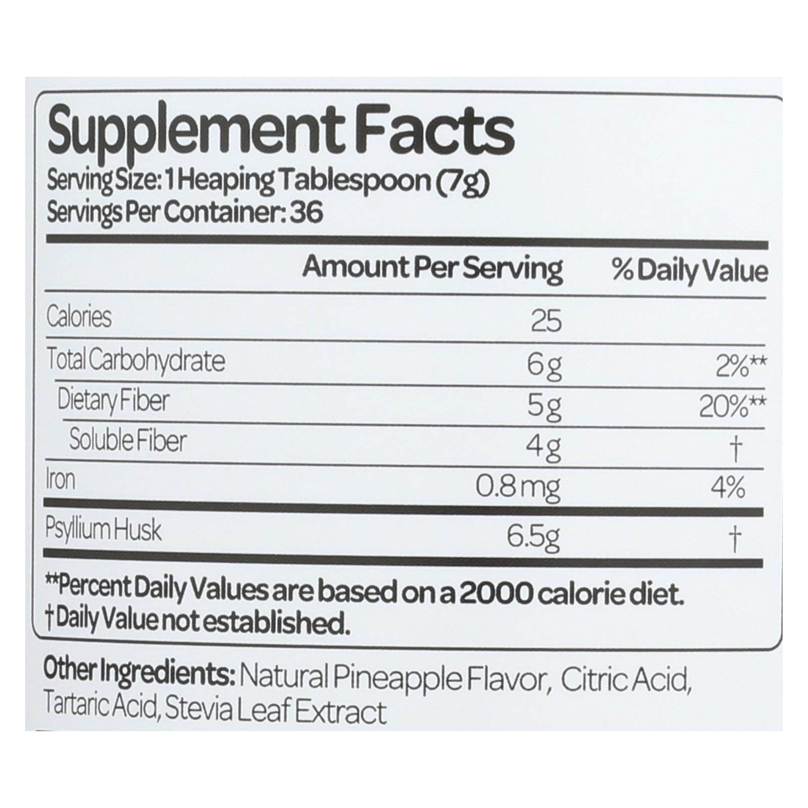 Health Plus Colon Cleanse Pineapple Stevia (9 Ounce)