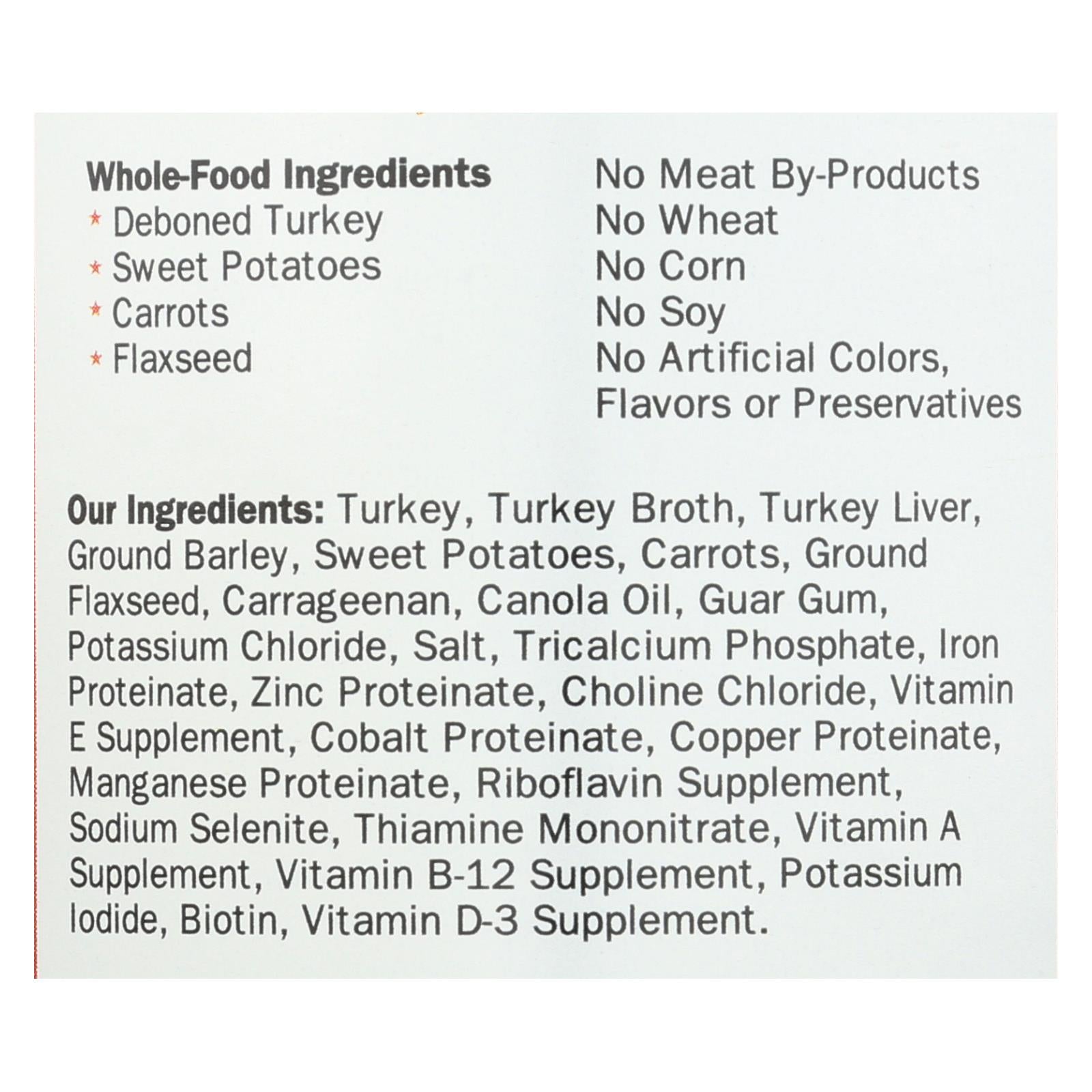 Wellness Pet Products Dog Food - Turkey and Sweet Potato Recipe (Pack of 12) - 12.5 Oz.