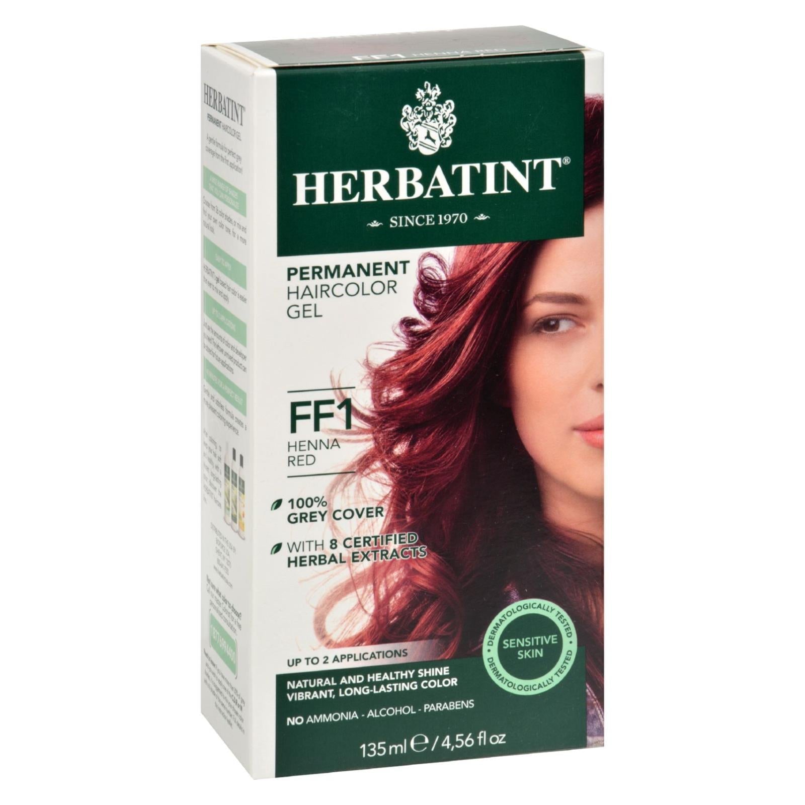Herbatint Hair Color Kit Flash Fashion Henna Red FF1: Ammonia-Free, Vegan, Cruelty-Free