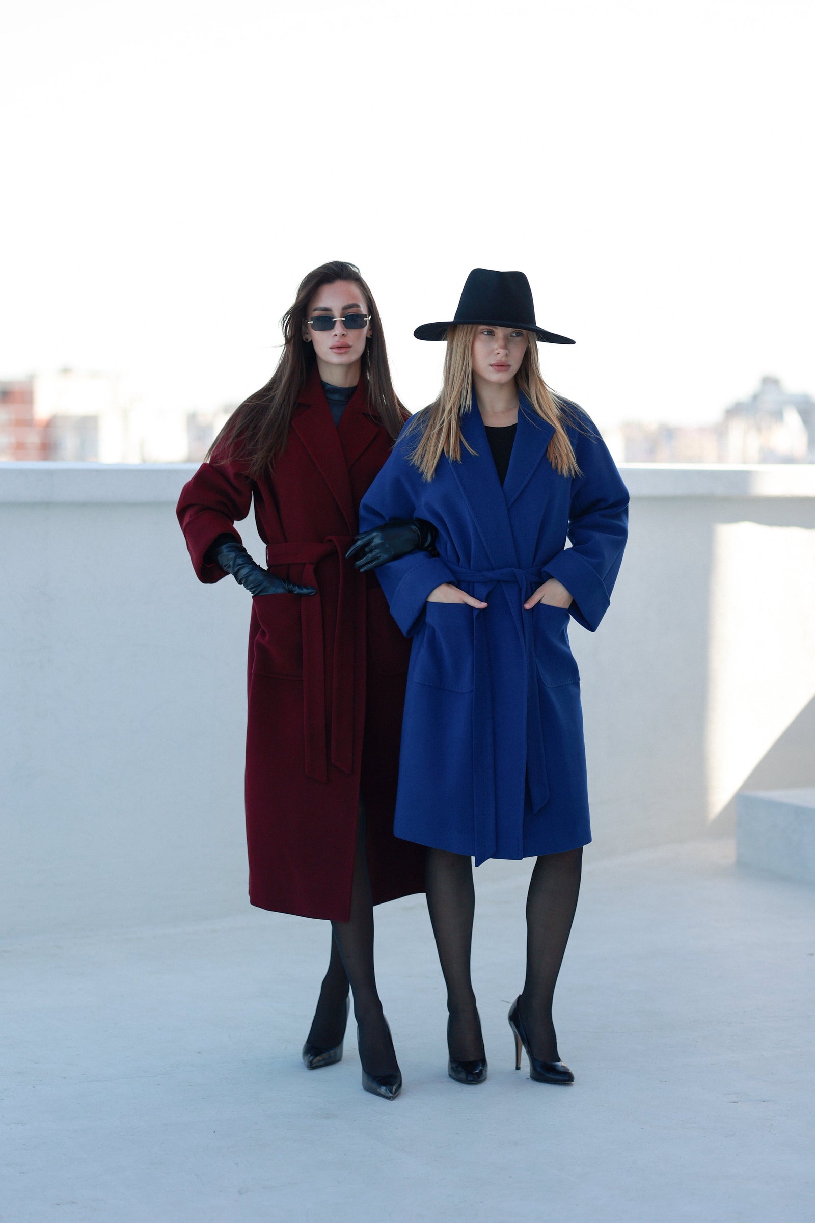 Classic Wraparound Cashmere Blend Overcoat